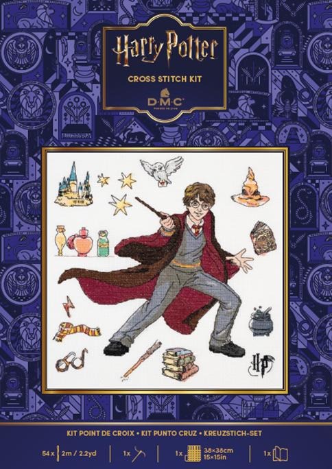 Harry's Potions - Cross Stitch Kit, different perspective #1, zoomed in. Select this picture to zoom back out.