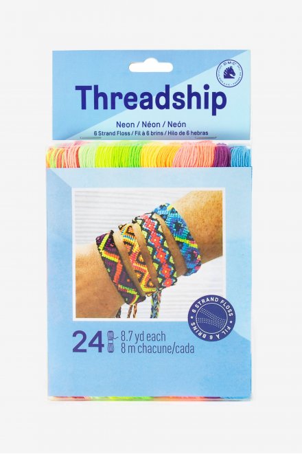 Prism 6-Strand Floss Pack 8.7yd 24/Pkg - Neon