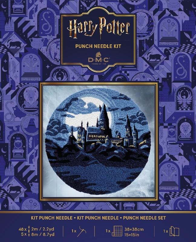 Harry Potter - Hogwarts - Punch Needle Kit, zoomed in. Select this picture to zoom back out.