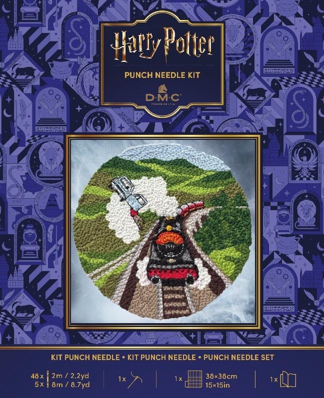 Harry Potter - Train - Punch Needle Kit, zoomed in. Select this picture to zoom back out.