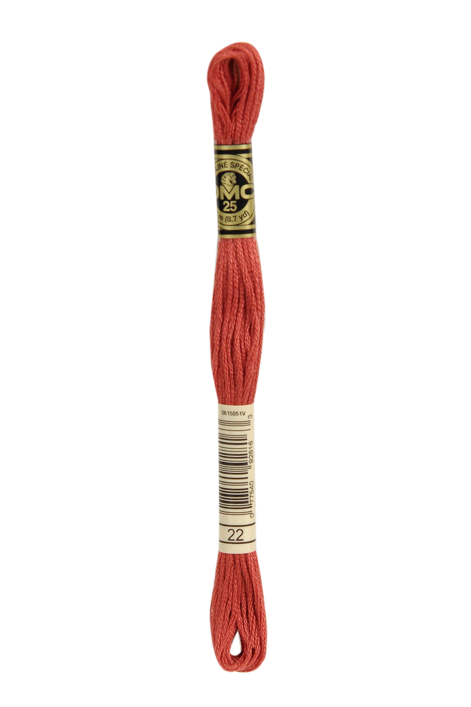 DMC 22 Six Strand Floss - Alizarin Orange
