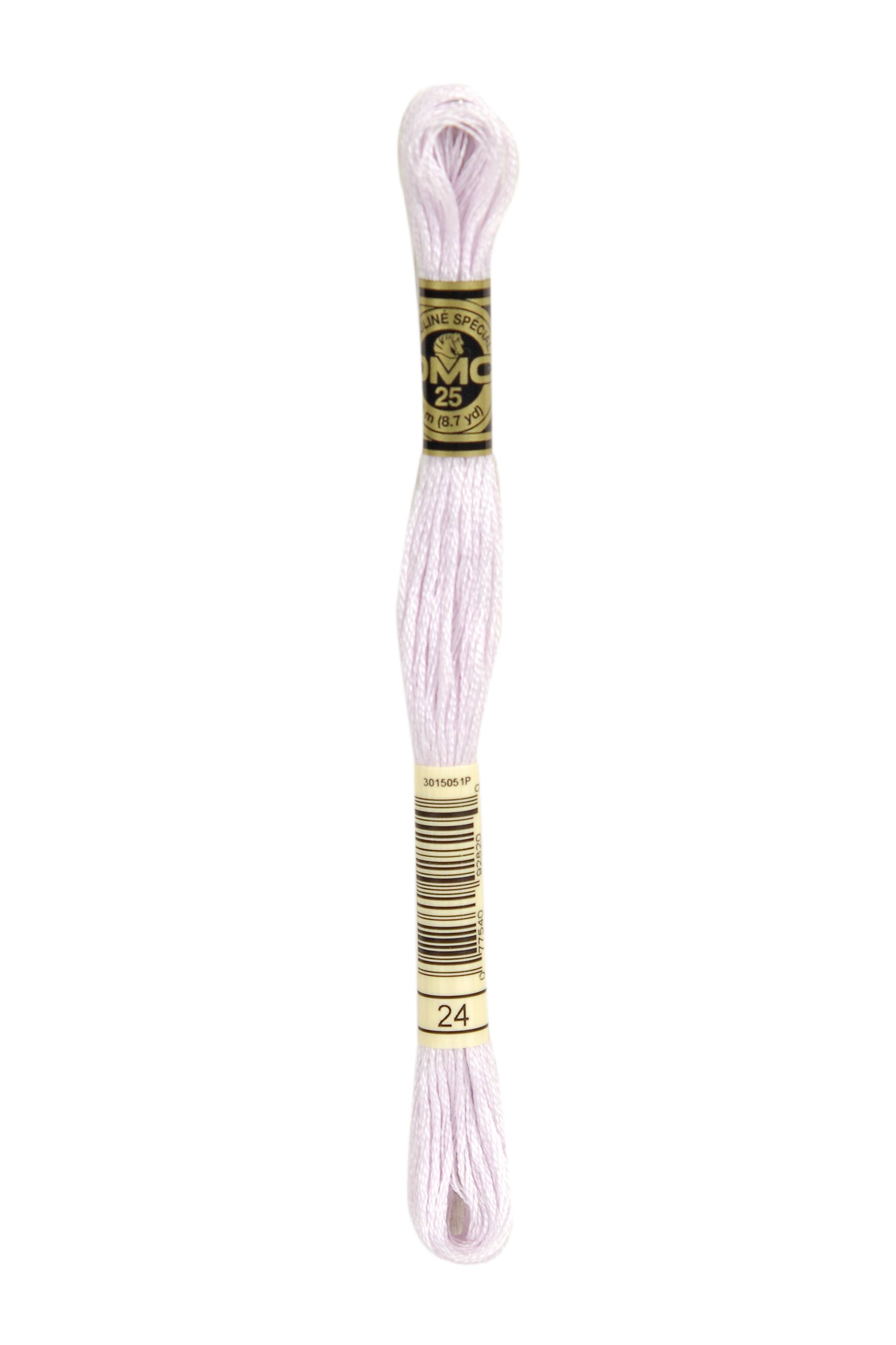 DMC 24 Six Strand Floss - White Lavender Purple