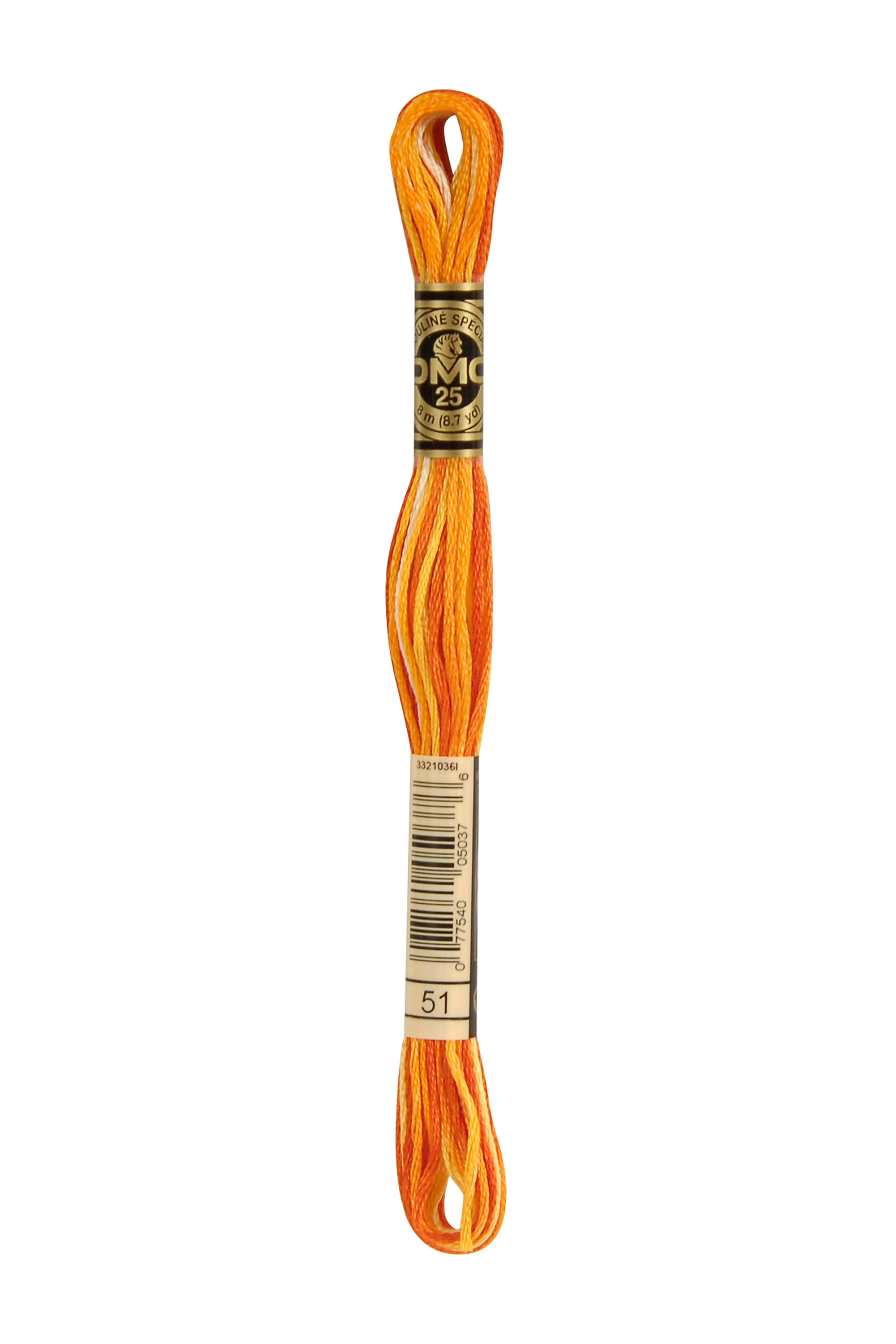 DMC 51 Six Strand Floss - Burnt Orange Yellow