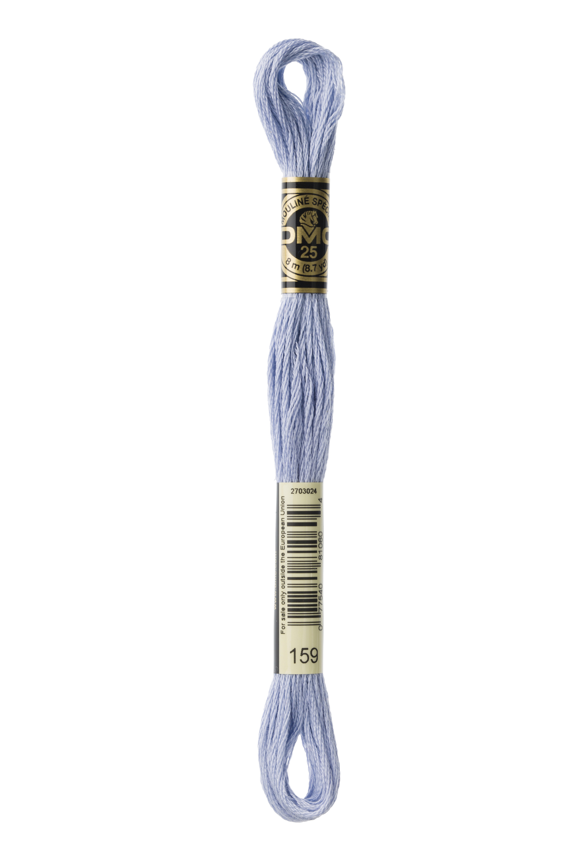 DMC 159 Six Strand Floss - Light Gray Blue