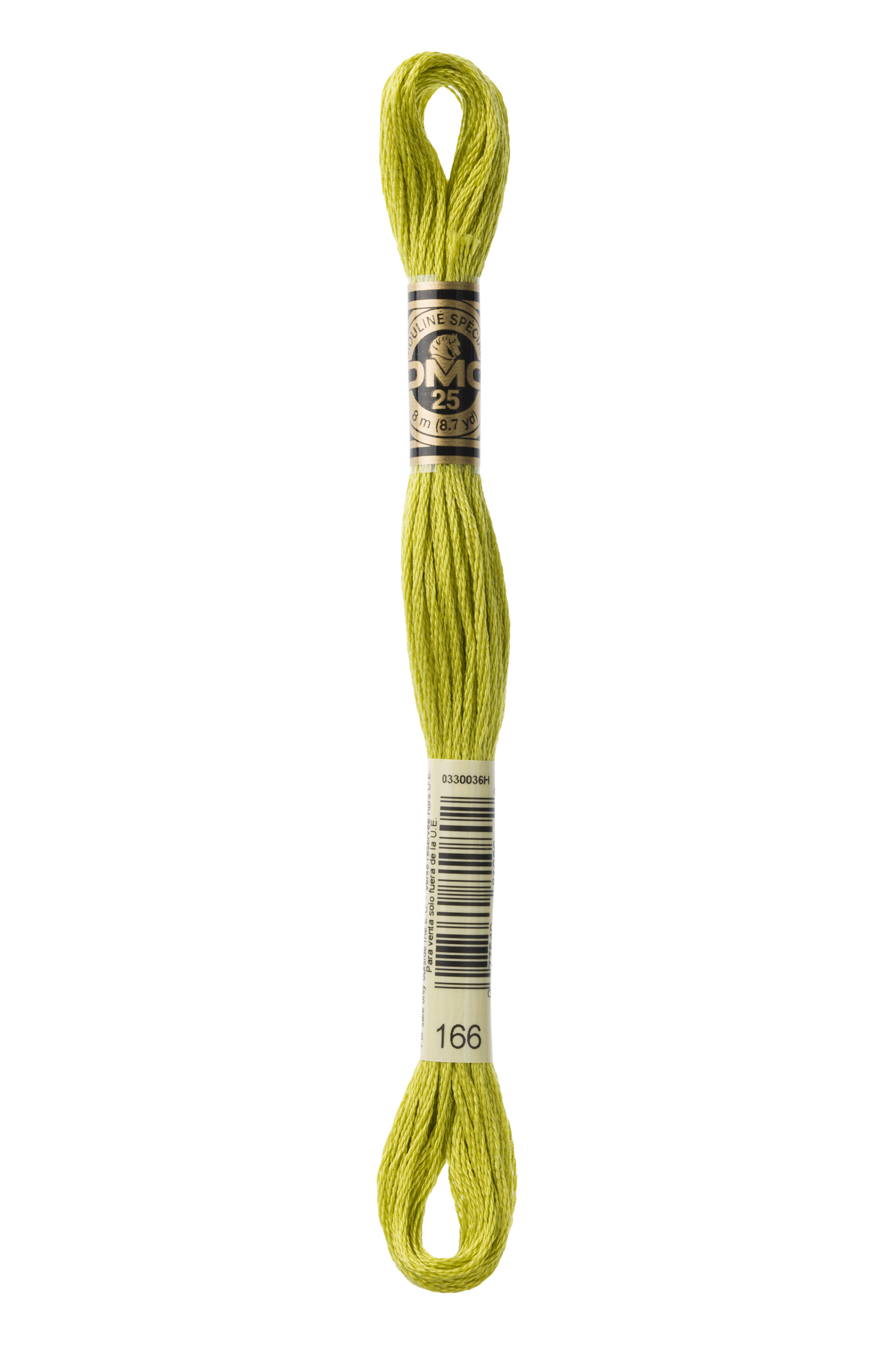 DMC 166 Six Strand Floss - Medium Moss Green