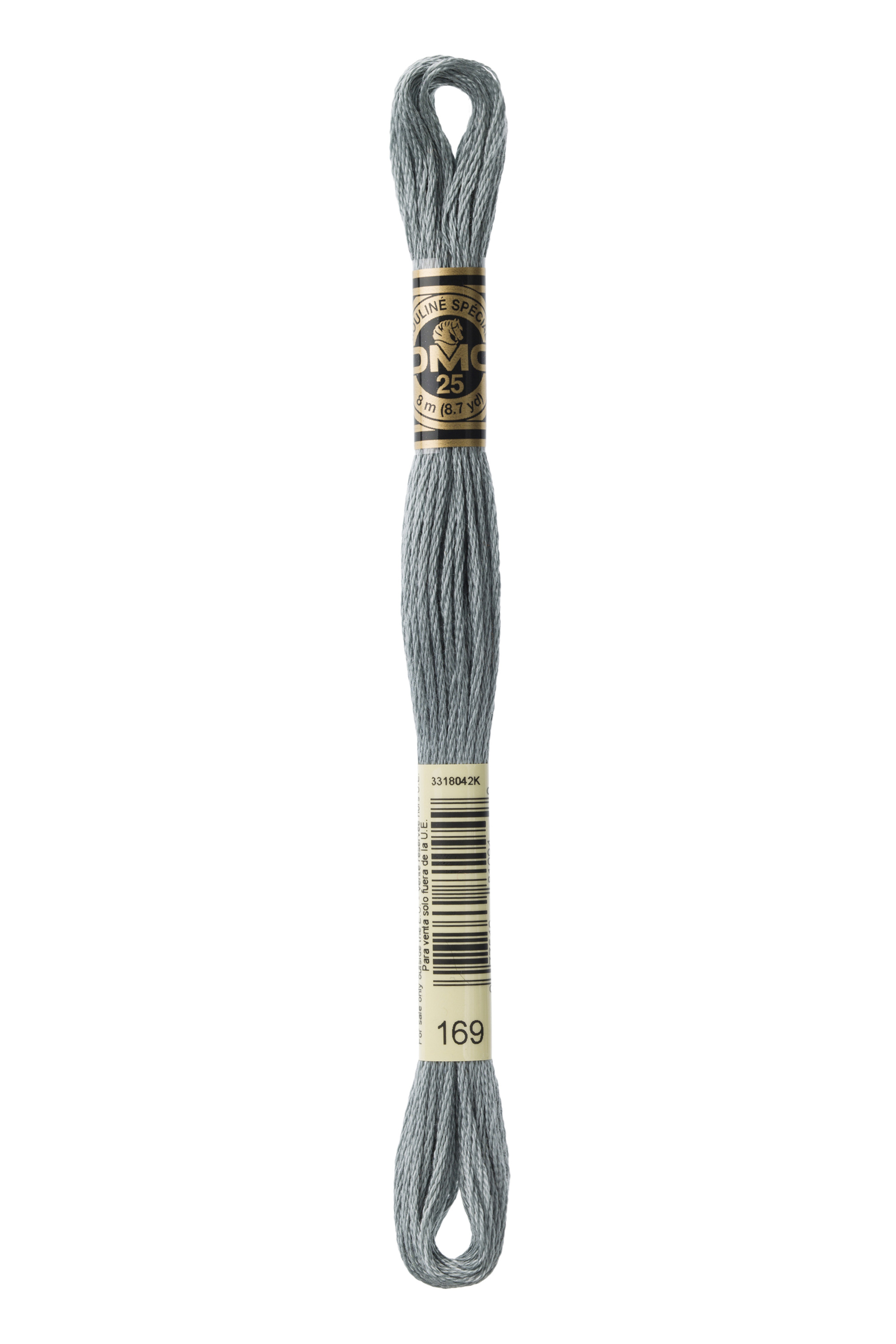 DMC 169 Six Strand Floss - Light Pewter Gray