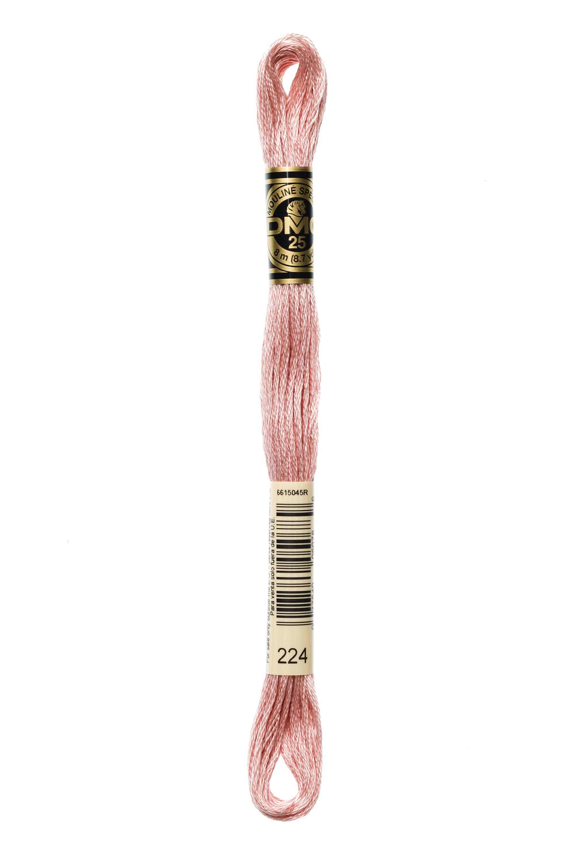 DMC 224 Six Strand Floss - Very Light Shell Pink
