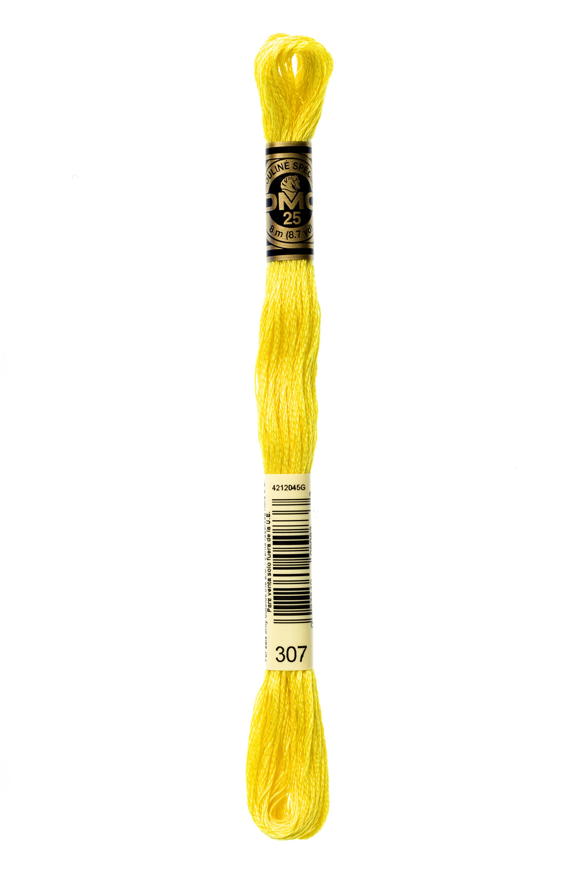 DMC 307 Six Strand Floss - Lemon Yellow