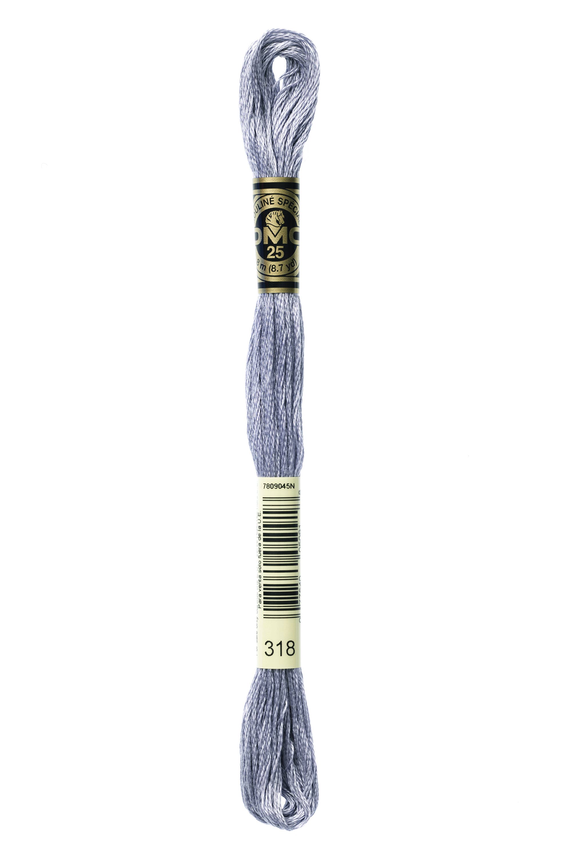DMC 318 Six Strand Floss - Light Steel Gray