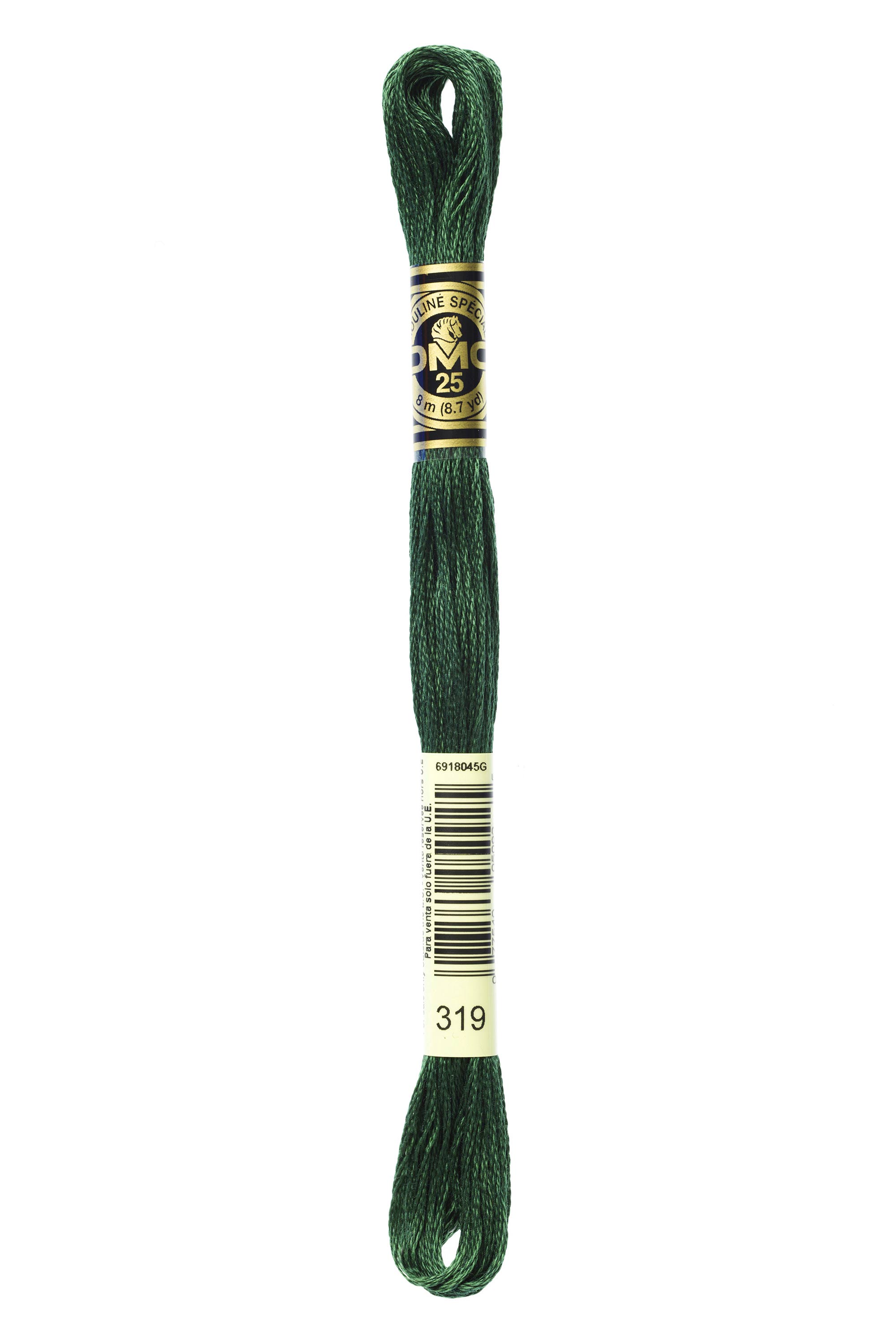 DMC 319 Six Strand Floss - Very Dark Pistachio Green