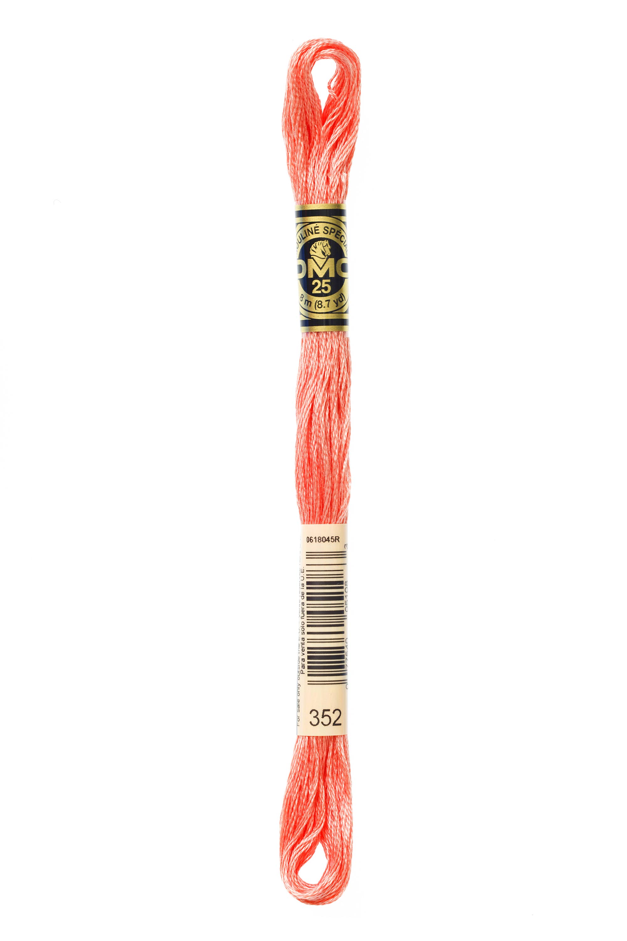 DMC 352 Six Strand Floss - Light Coral Pink