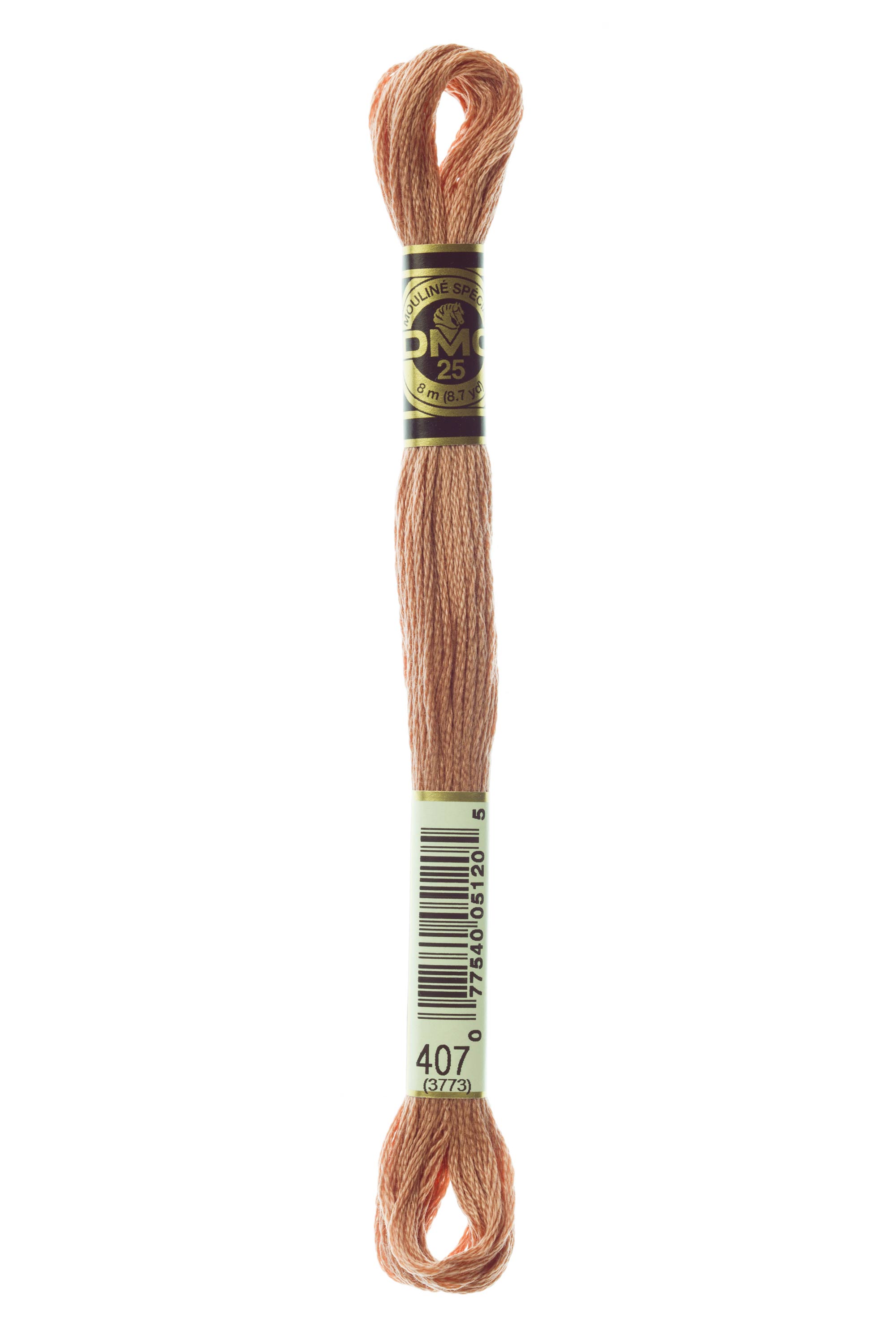 DMC 407 Six Strand Floss - Dark Desert Sand Brown