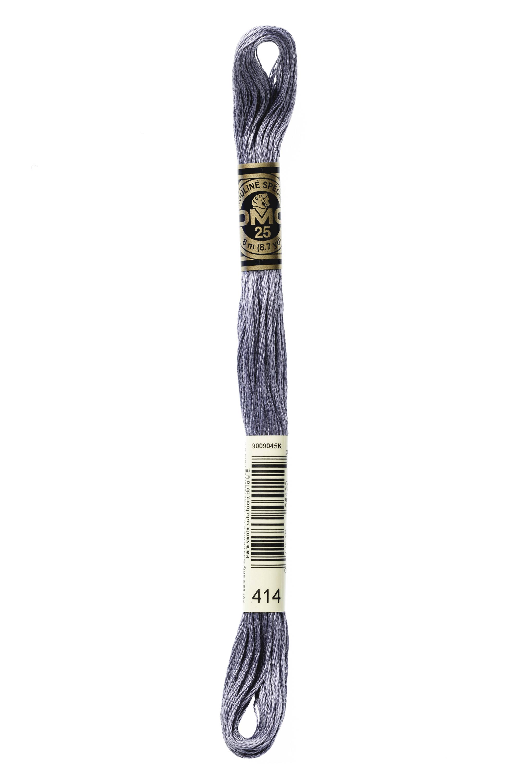 DMC 414 Six Strand Floss - Dark Steel Gray