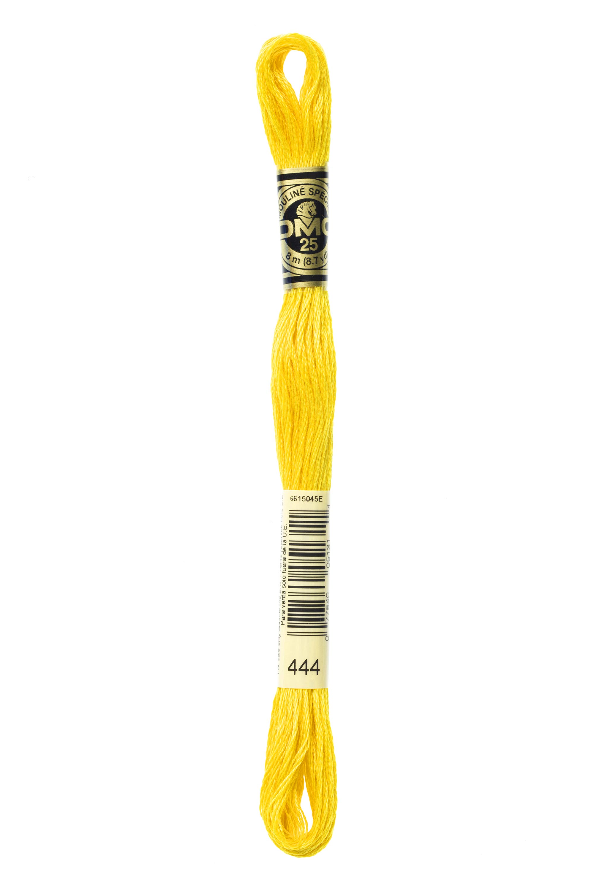 DMC 444 Six Strand Floss - Dark Lemon Yellow
