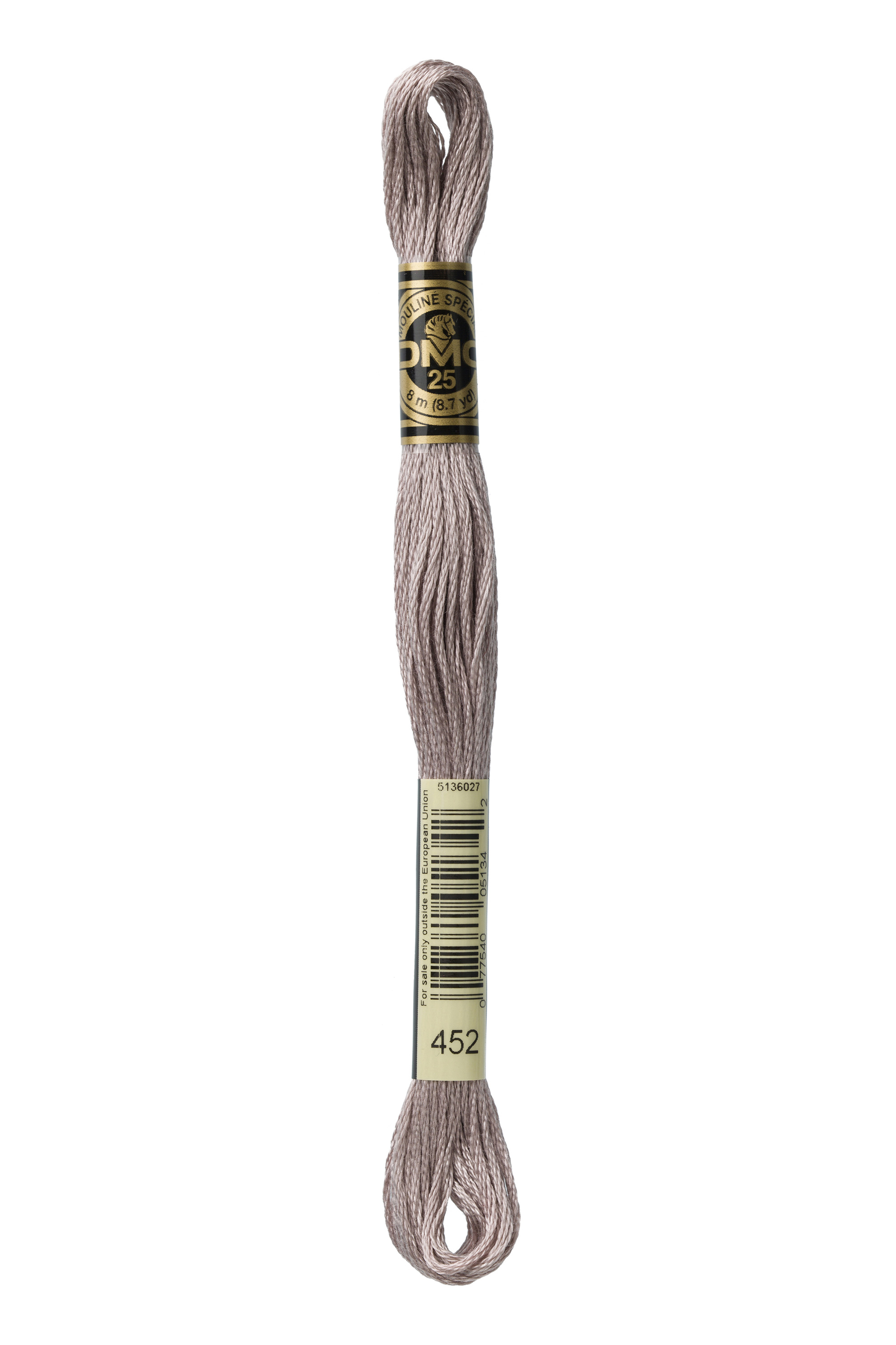 DMC 452 Six Strand Floss - Medium Shell Gray