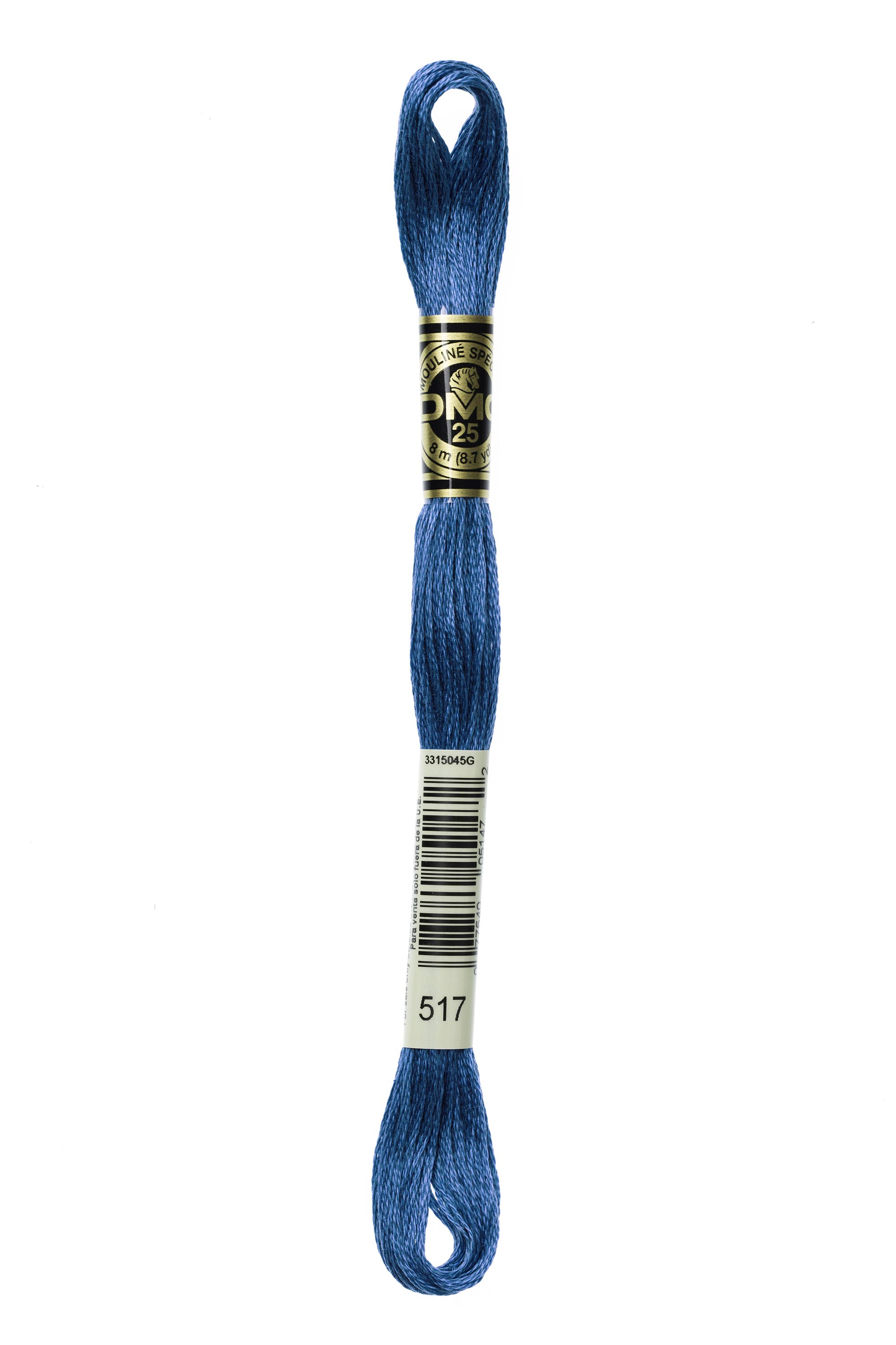 DMC 517 Six Strand Floss - Dark Wedgwood Blue