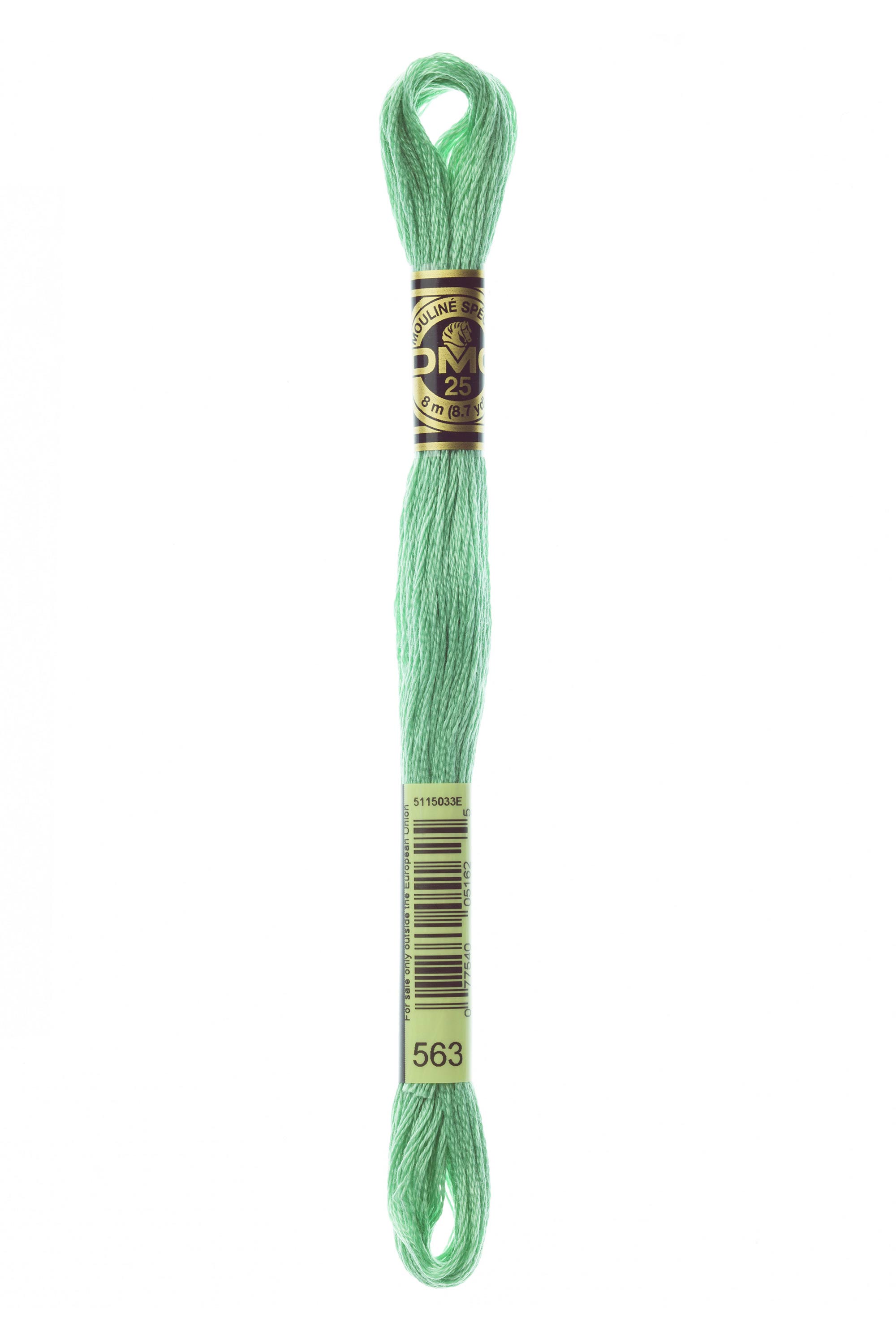 DMC 563 Six Strand Floss - Light Jade Green
