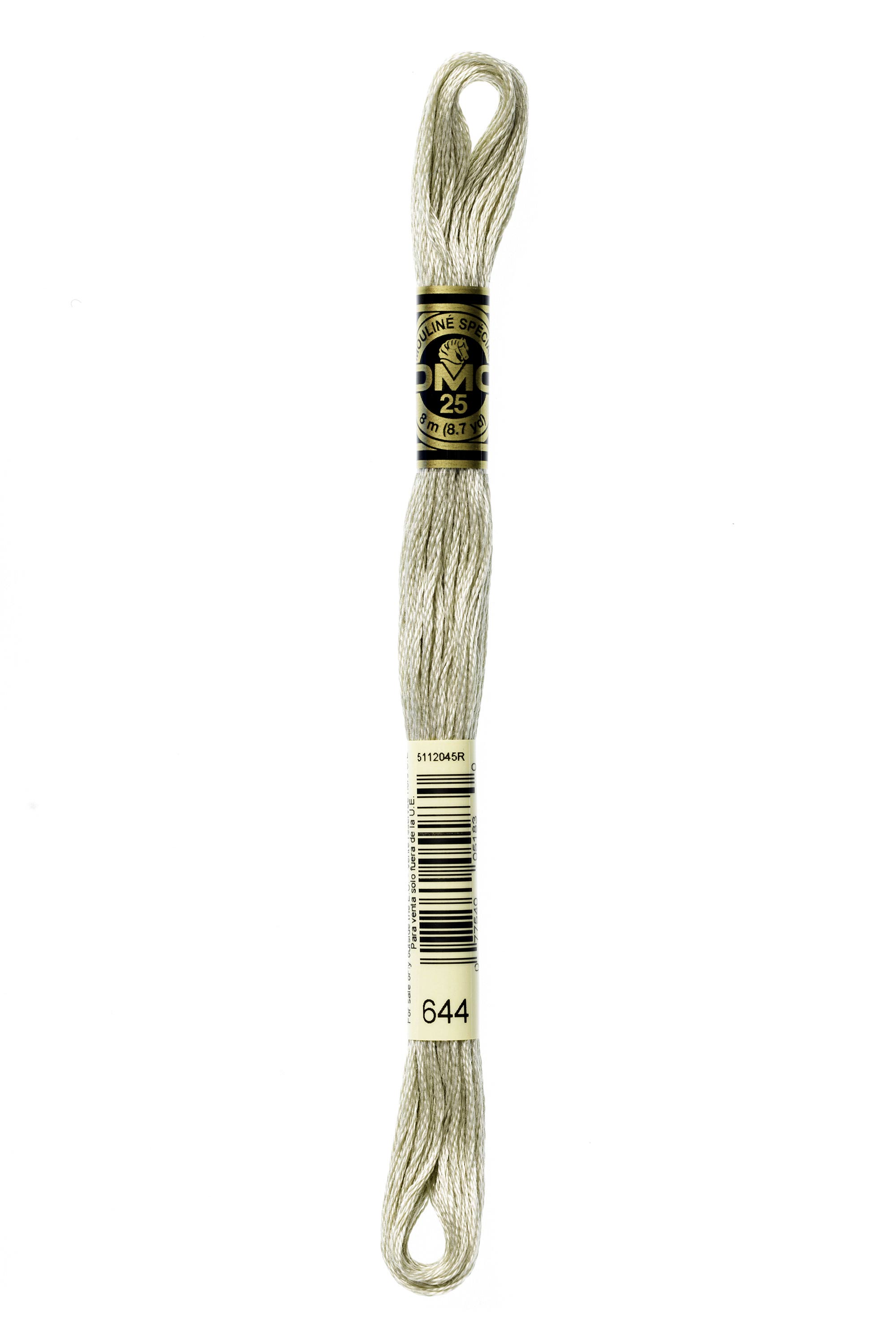 DMC 644 Six Strand Floss - Medium Beige Gray