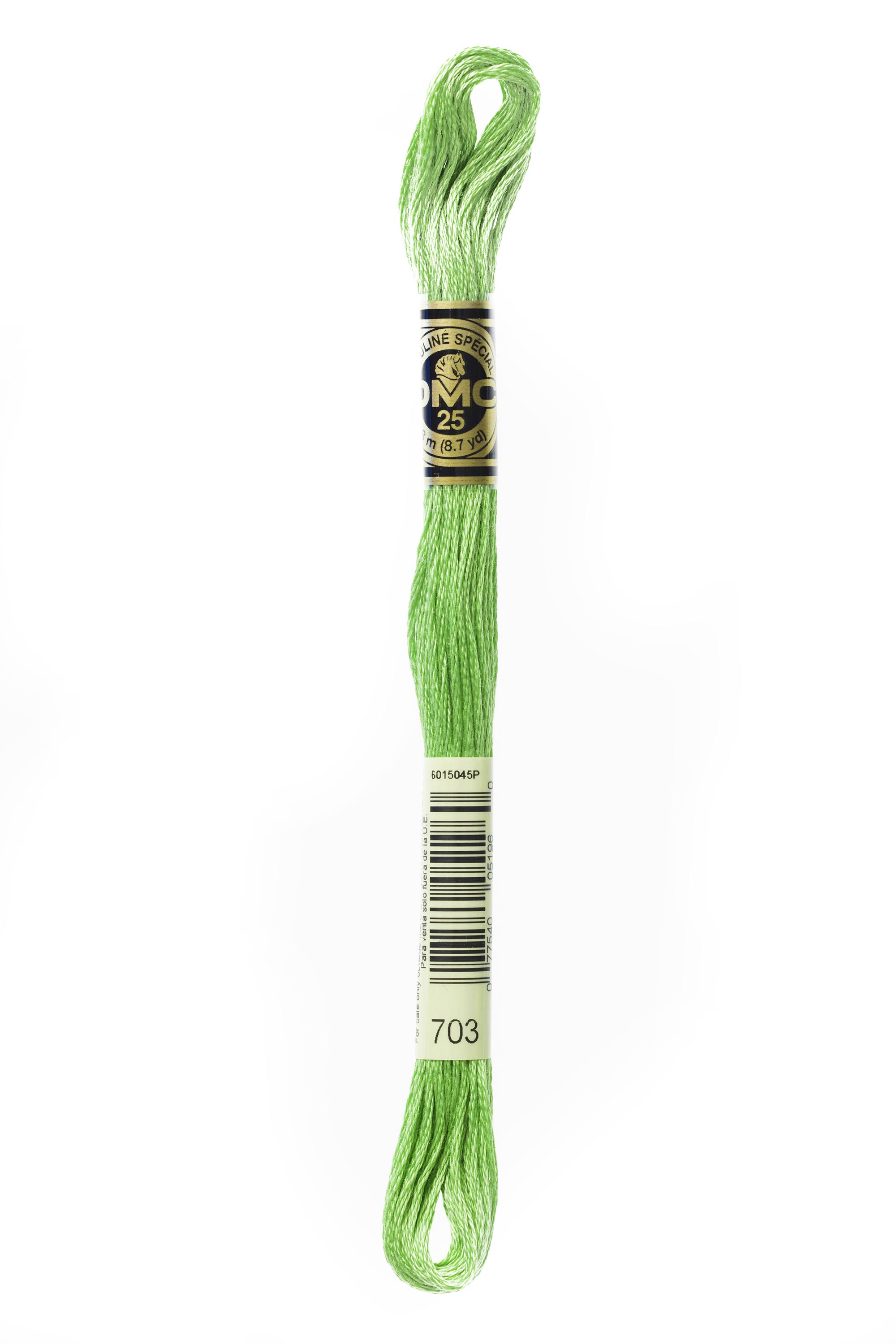 DMC 703 Six Strand Floss - Chartreuse Green