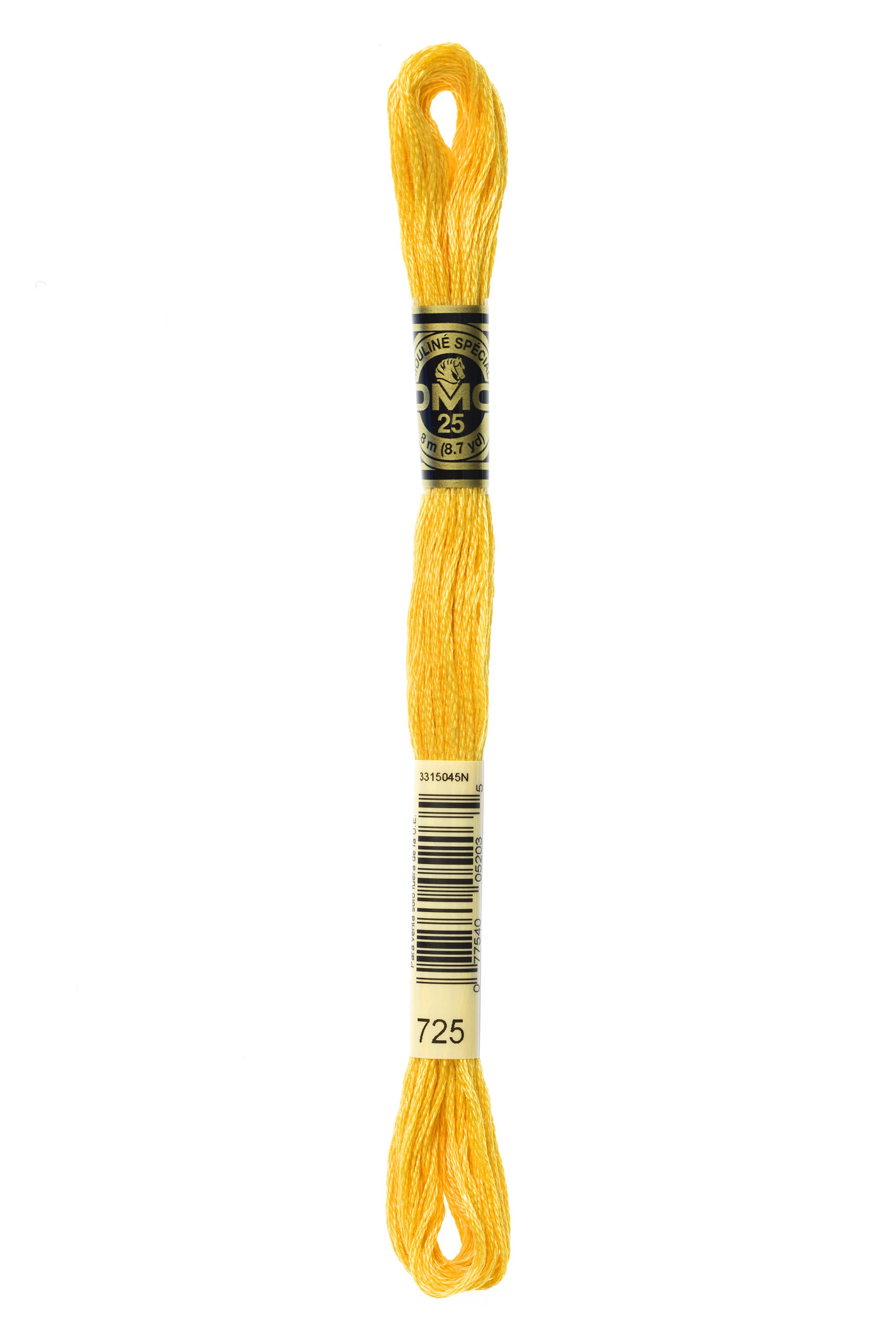 DMC 725 Six Strand Floss - Medium Gold
