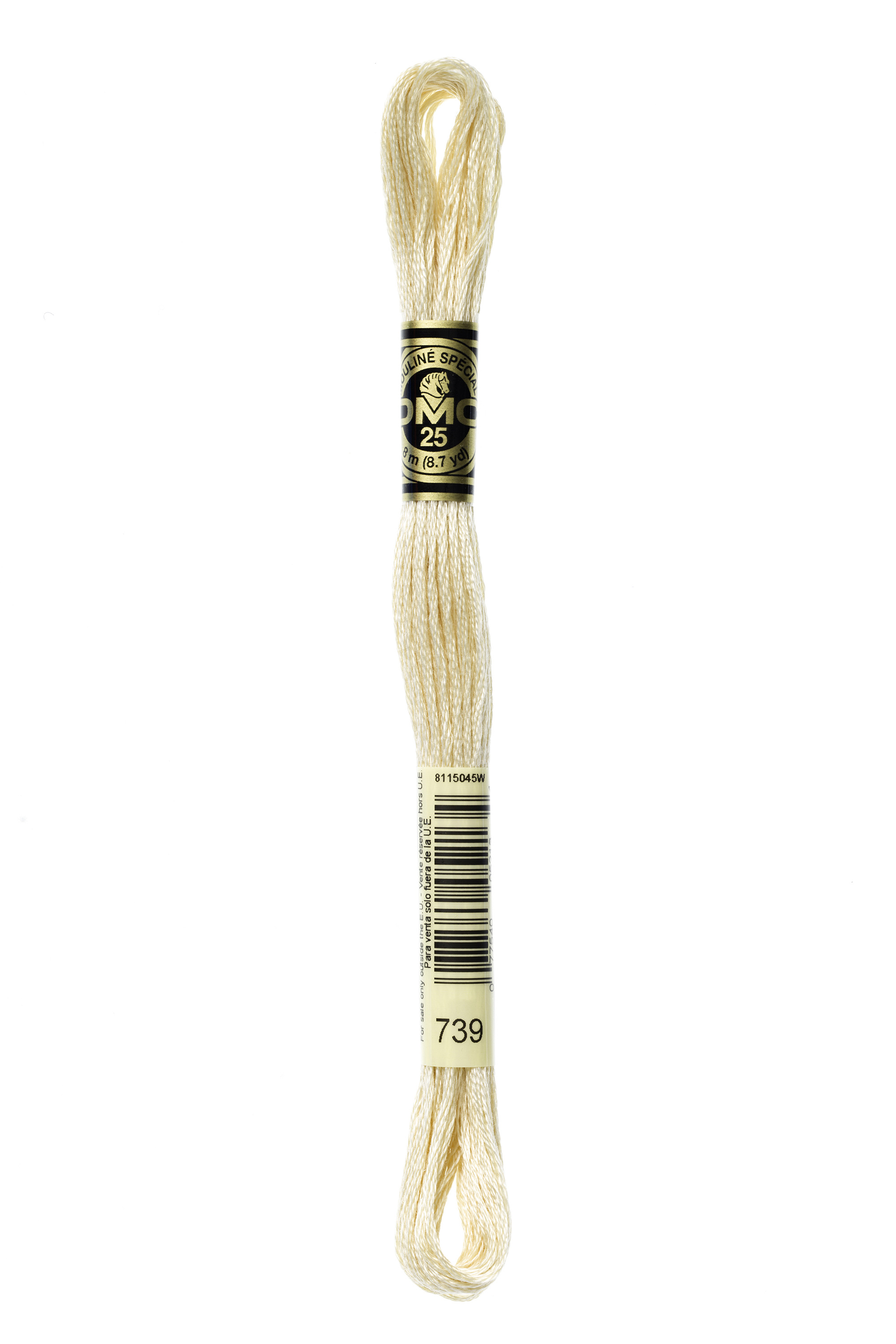 DMC 739 Six Strand Floss - Ultra Very Light Tan