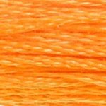 DMC 741 Six Strand Floss - Medium Tangerine Orange