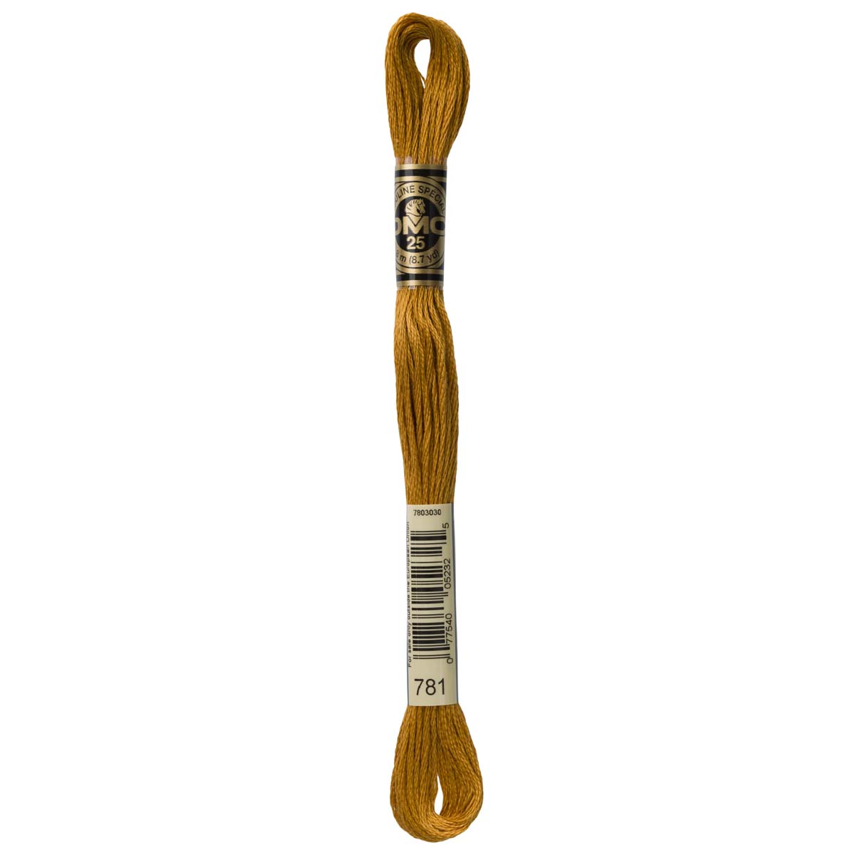 DMC 781 Six Strand Floss - Very Dark Topaz Yellow