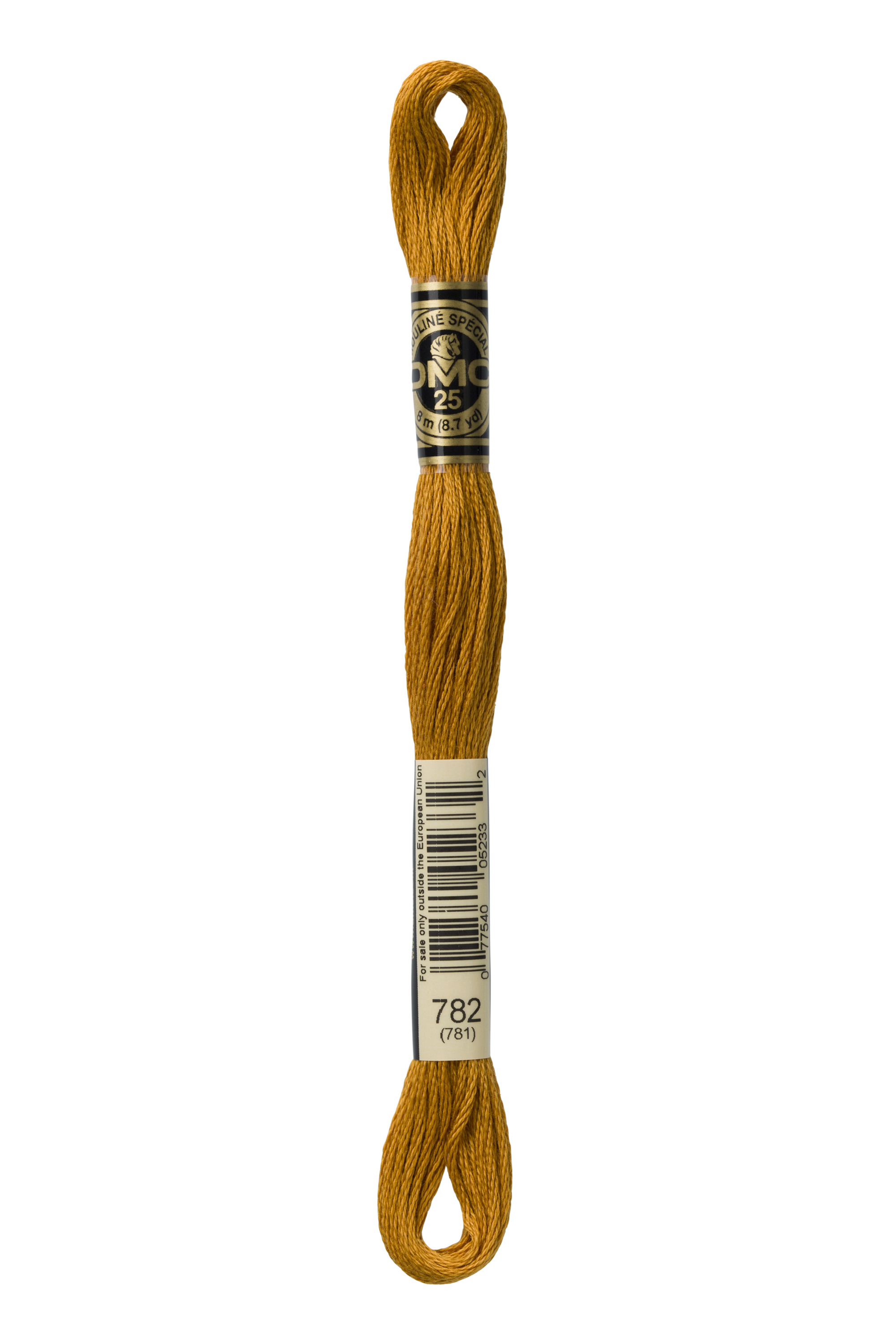 DMC 782 Six Strand Floss - Dark Topaz Yellow