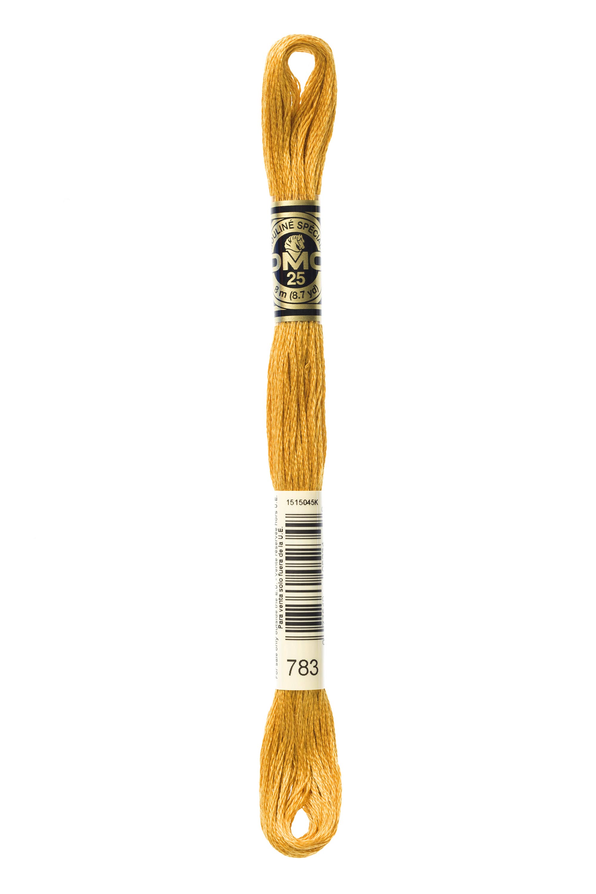 DMC 783 Six Strand Floss - Medium Topaz Yellow