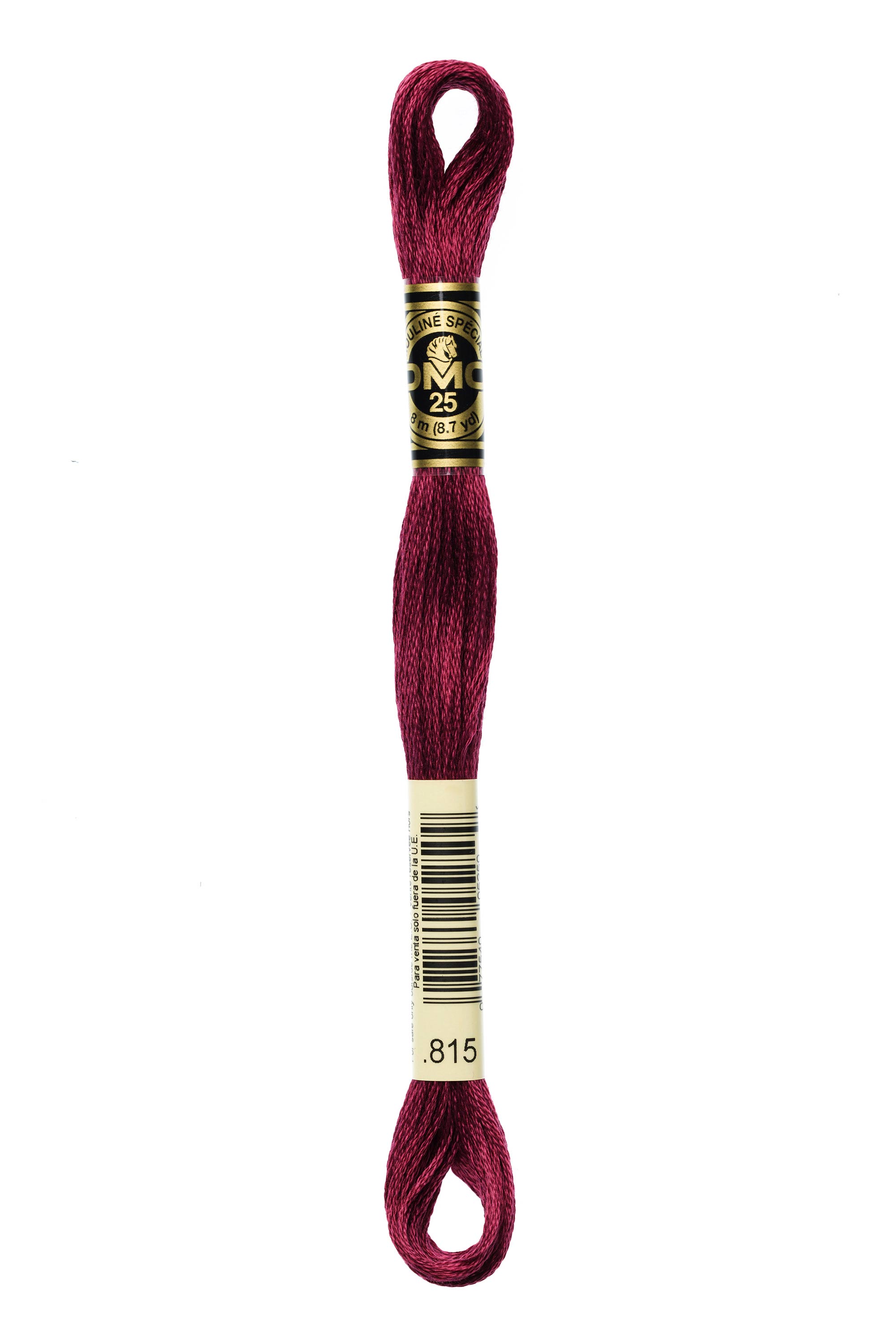 DMC 815 Six Strand Floss - Medium Garnet Red
