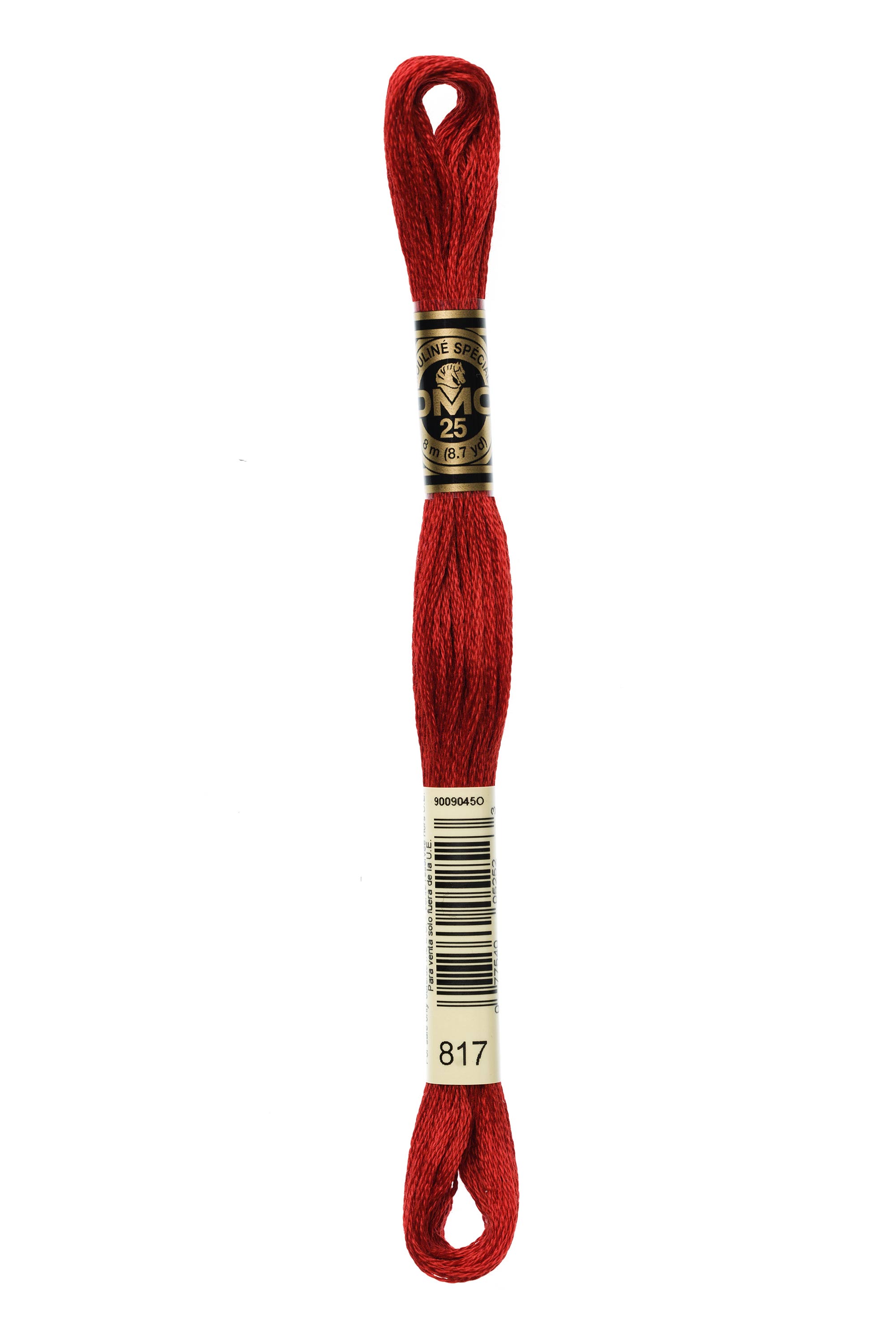 DMC 817 Six Strand Floss - Very Dark Coral Red
