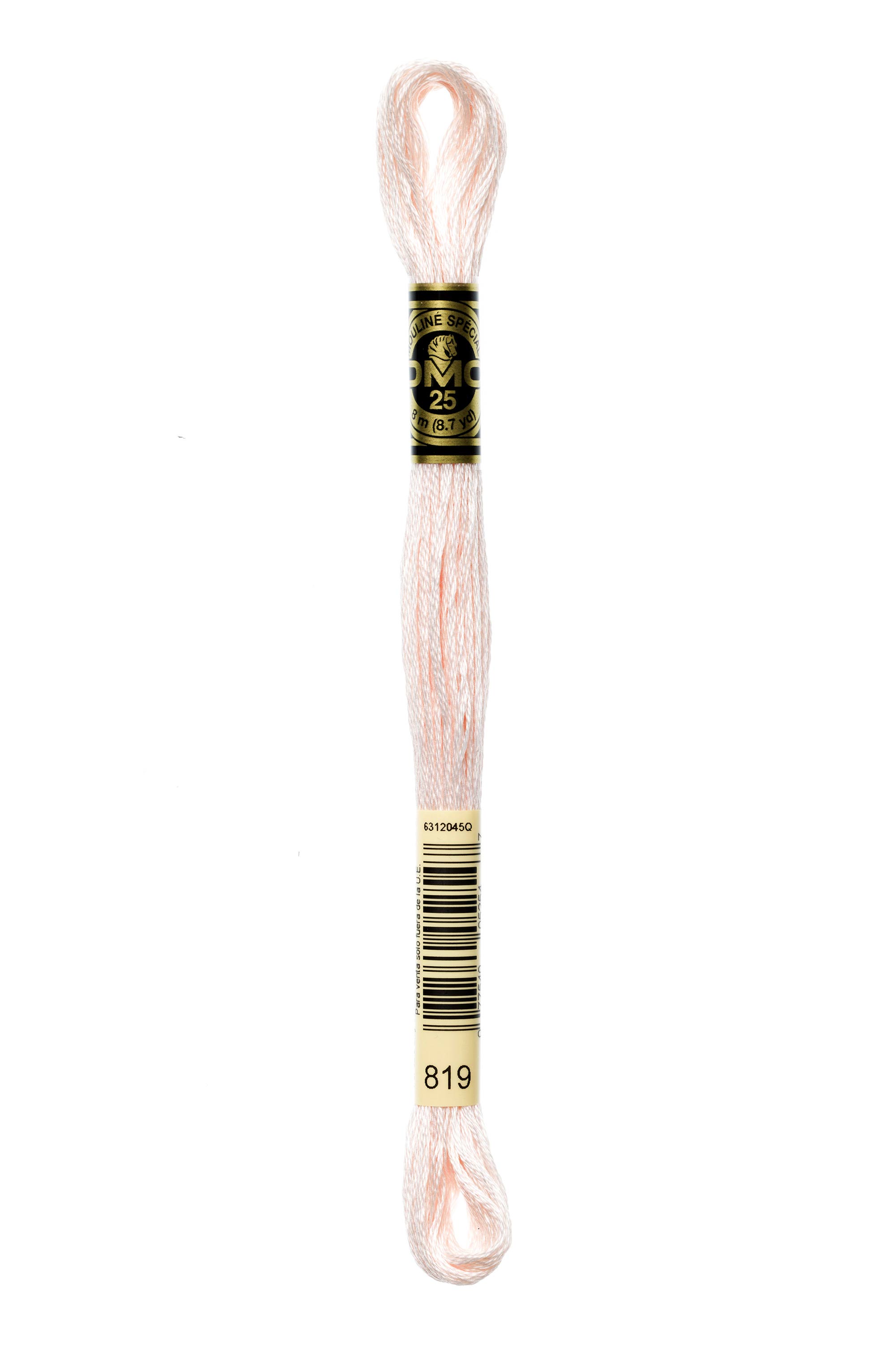 DMC 819 Six Strand Floss - Light Baby Pink