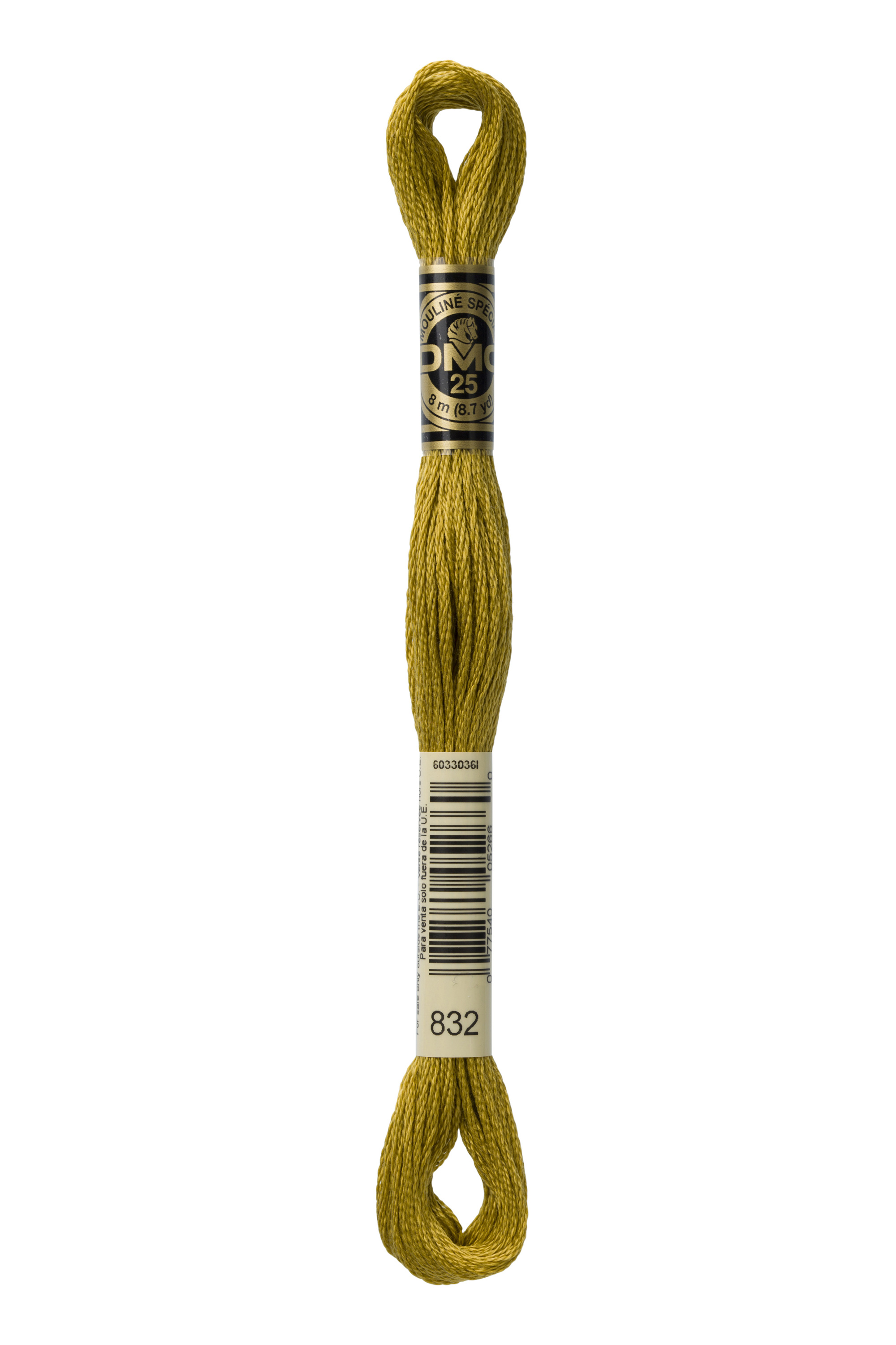 DMC 832 Six Strand Floss - Golden Olive Green