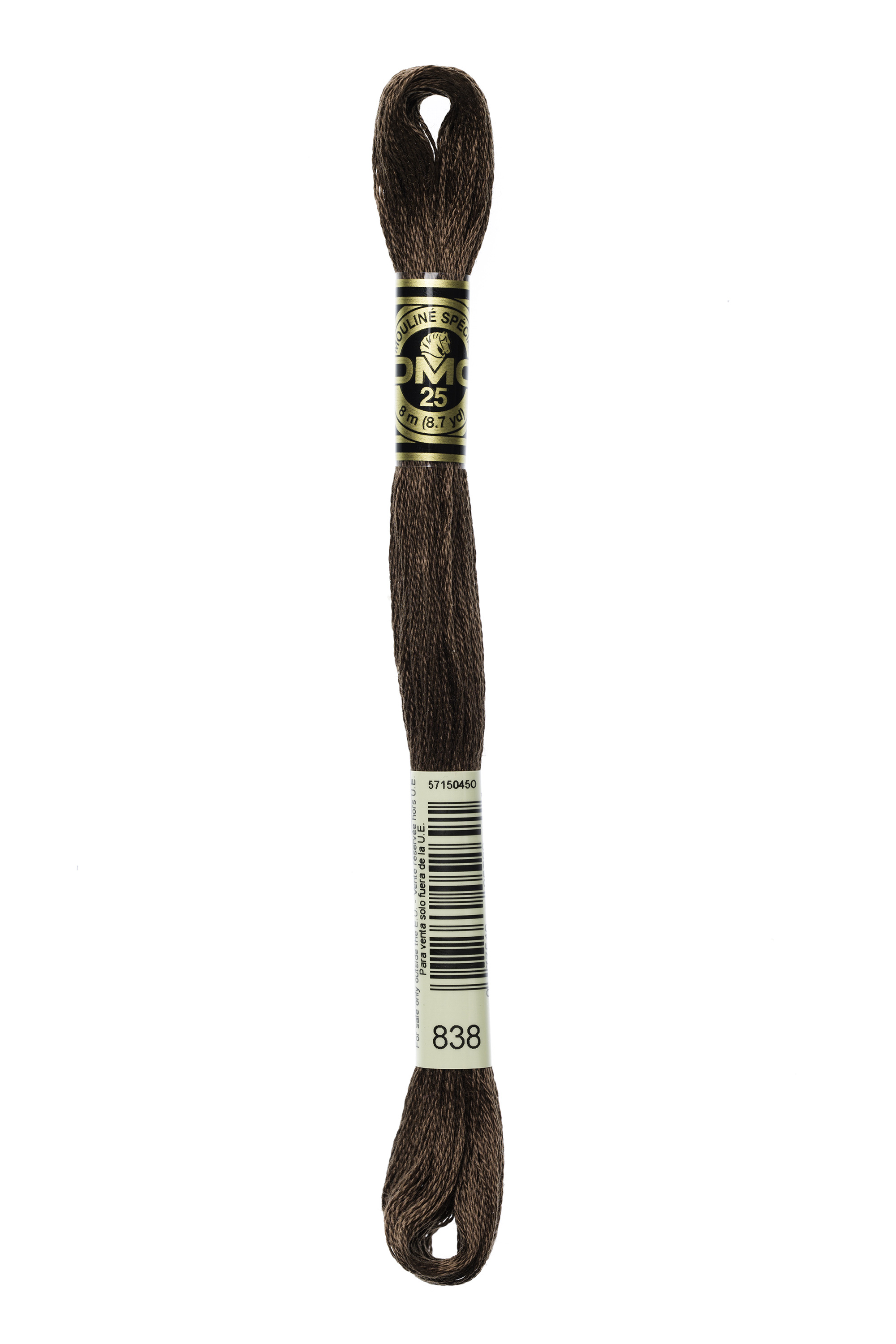 DMC 838 Six Strand Floss - Very Dark Beige Brown