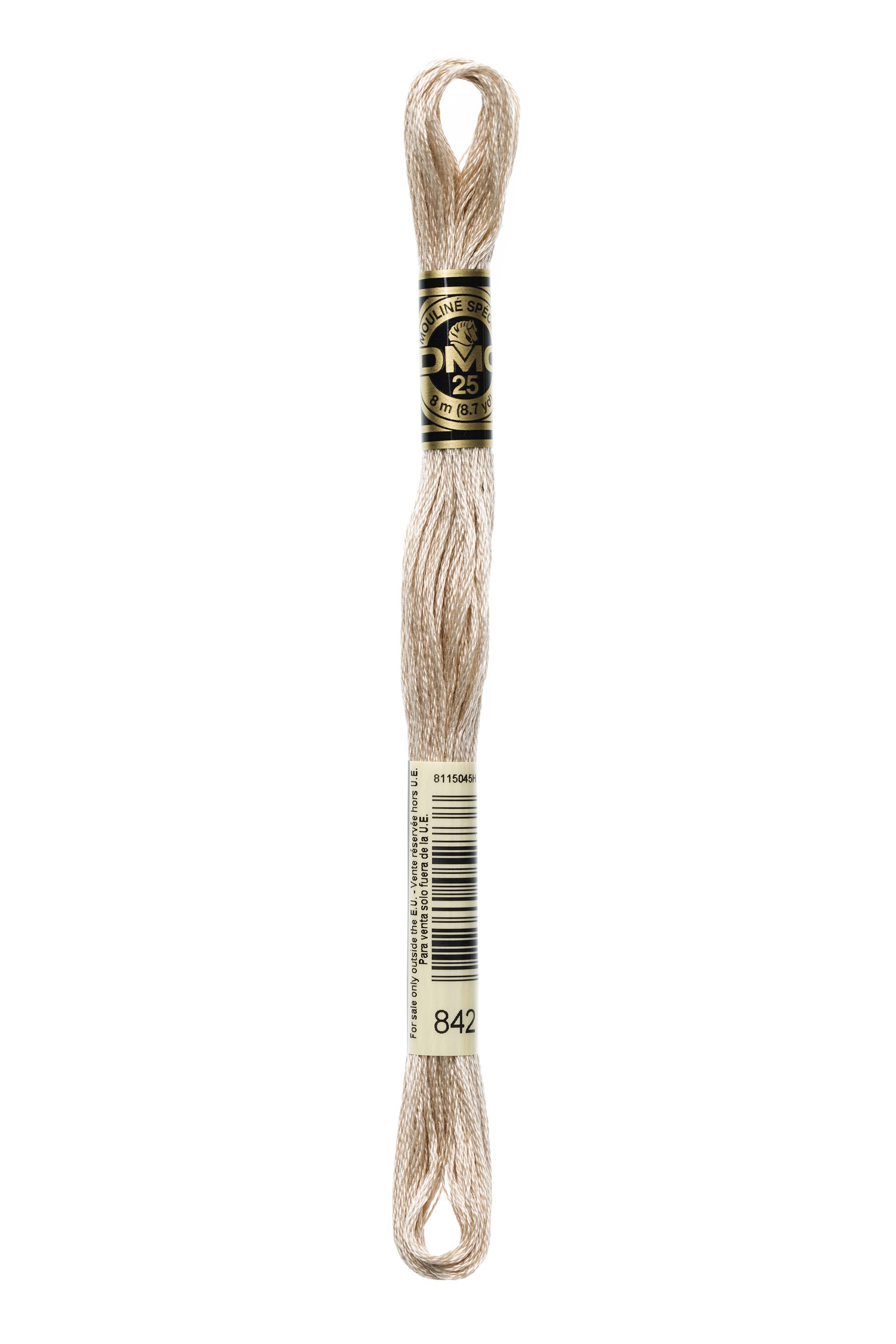 DMC 842 Six Strand Floss - Very light Beige Brown