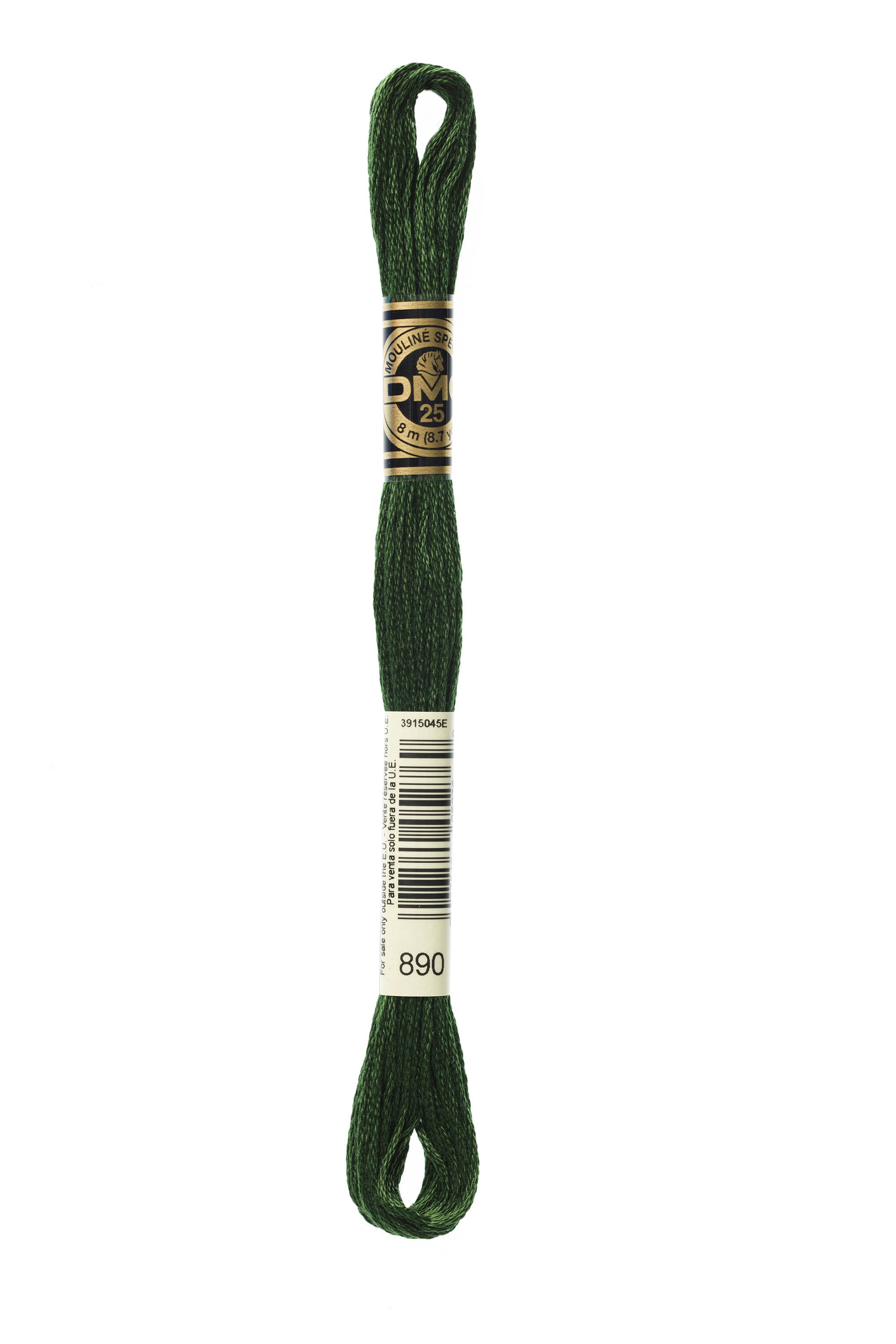 DMC 890 Six Strand Floss - Ultra Dark Pistachio Green