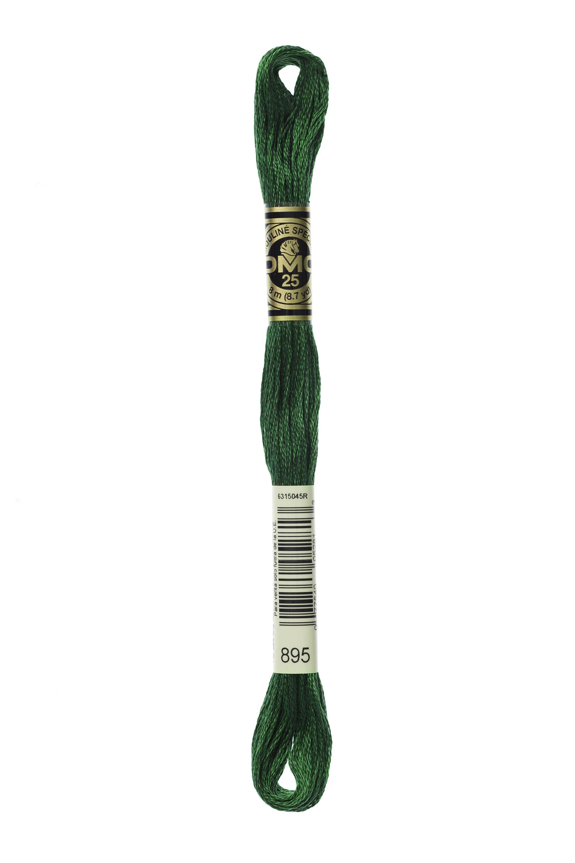 DMC 895 Six Strand Floss - Very Dark Hunter Green