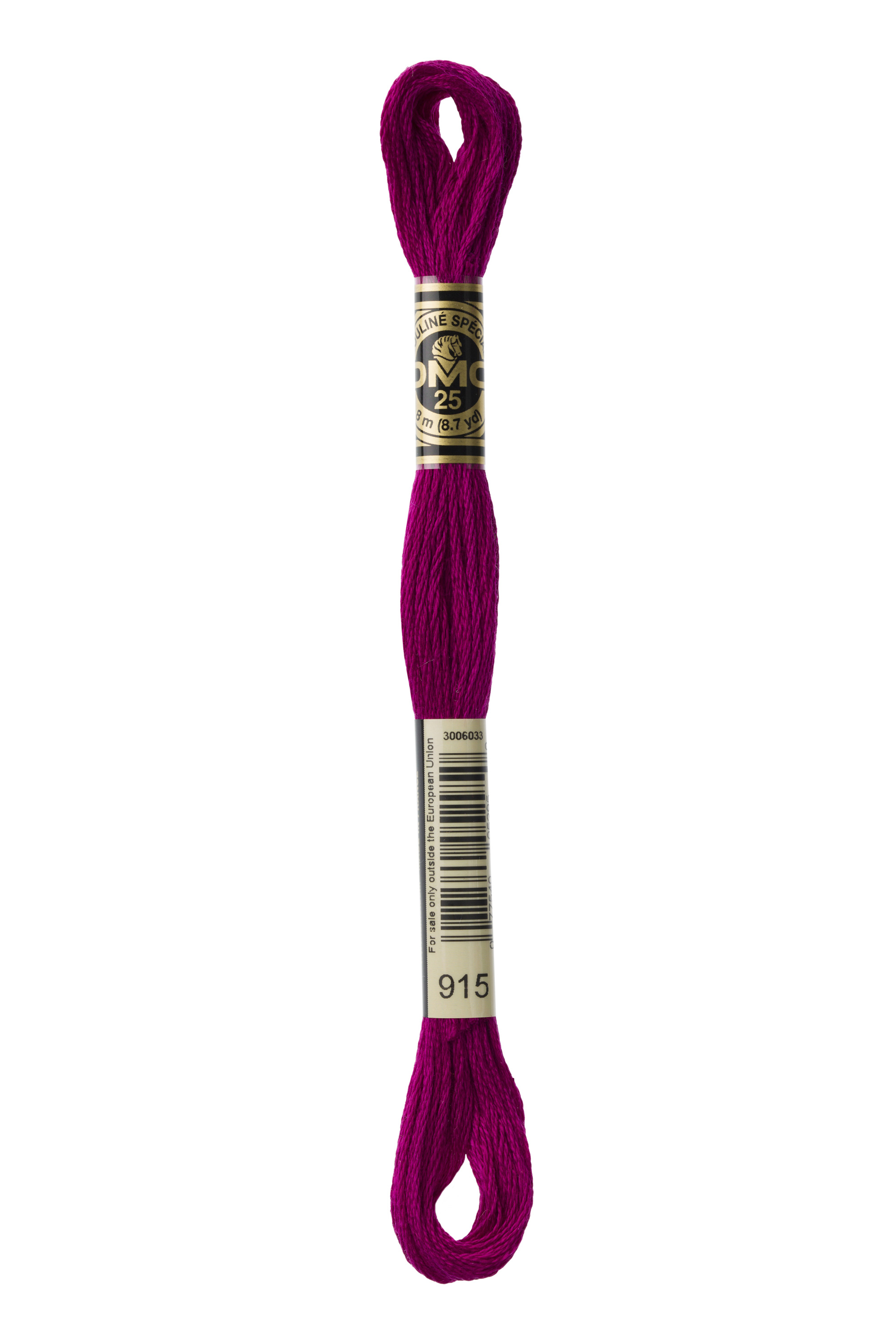 DMC 915 Six Strand Floss - Dark Plum Purple