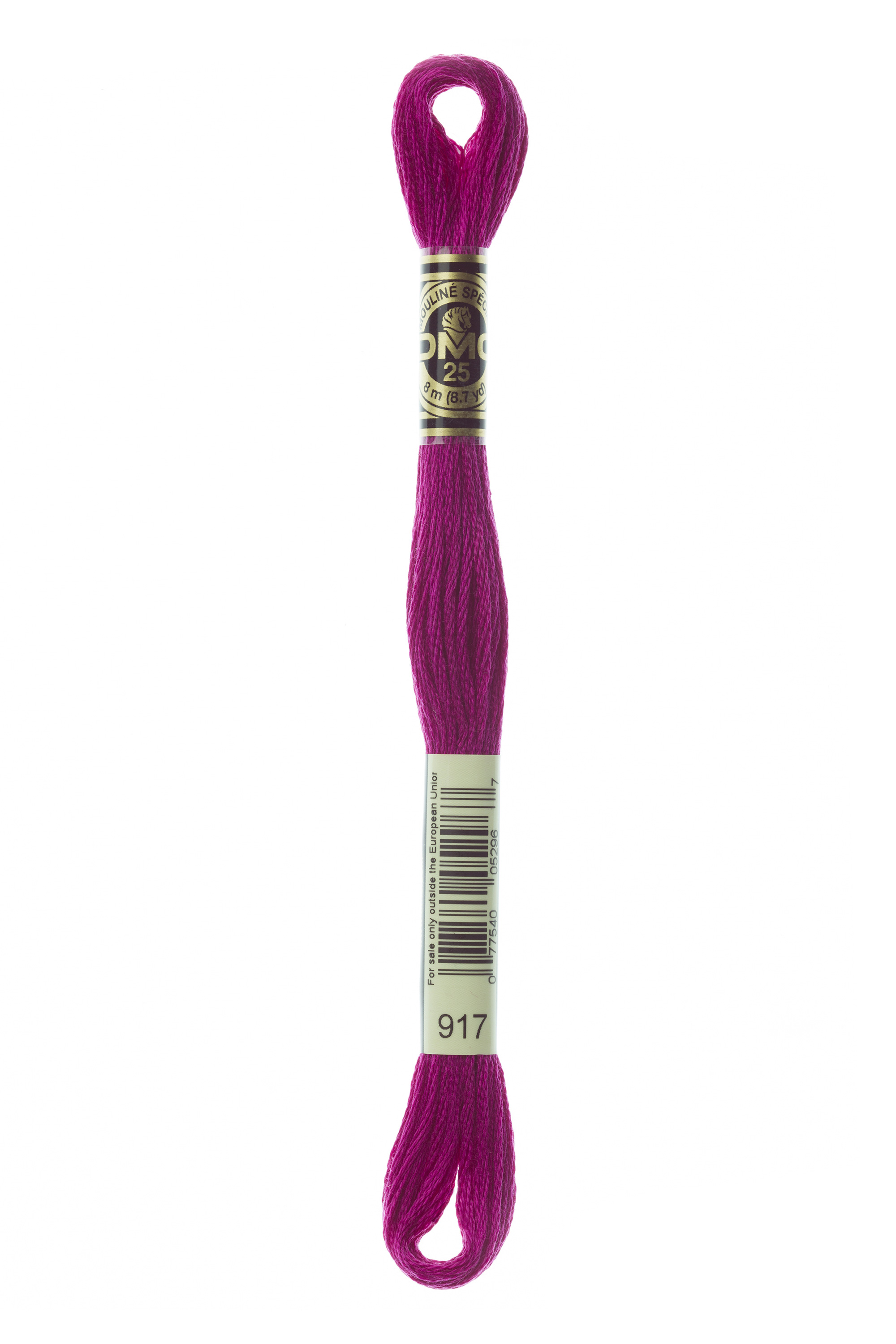 DMC 917 Six Strand Floss - Medium Plum Purple