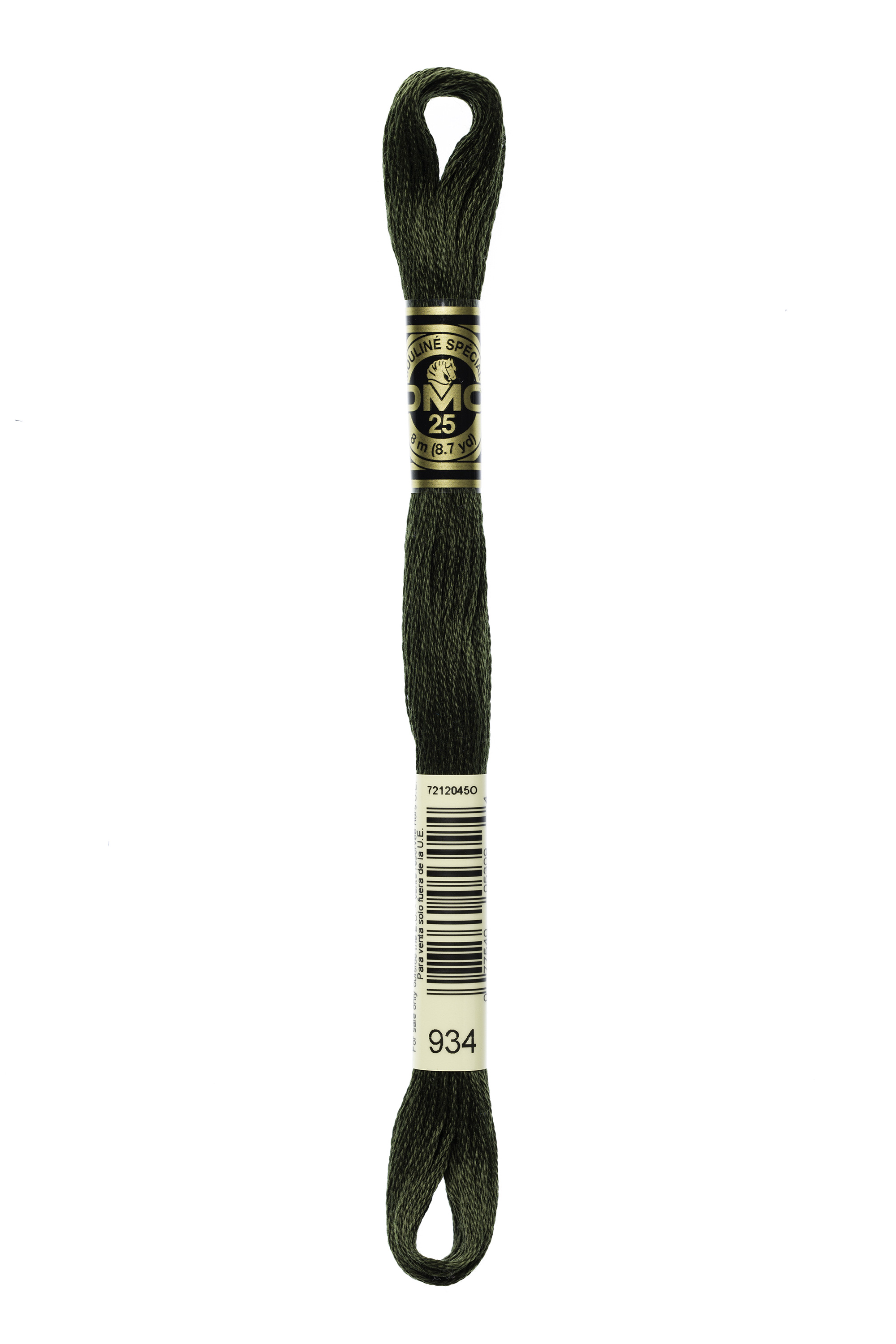 DMC 934 Six Strand Floss - Black Avocado Green