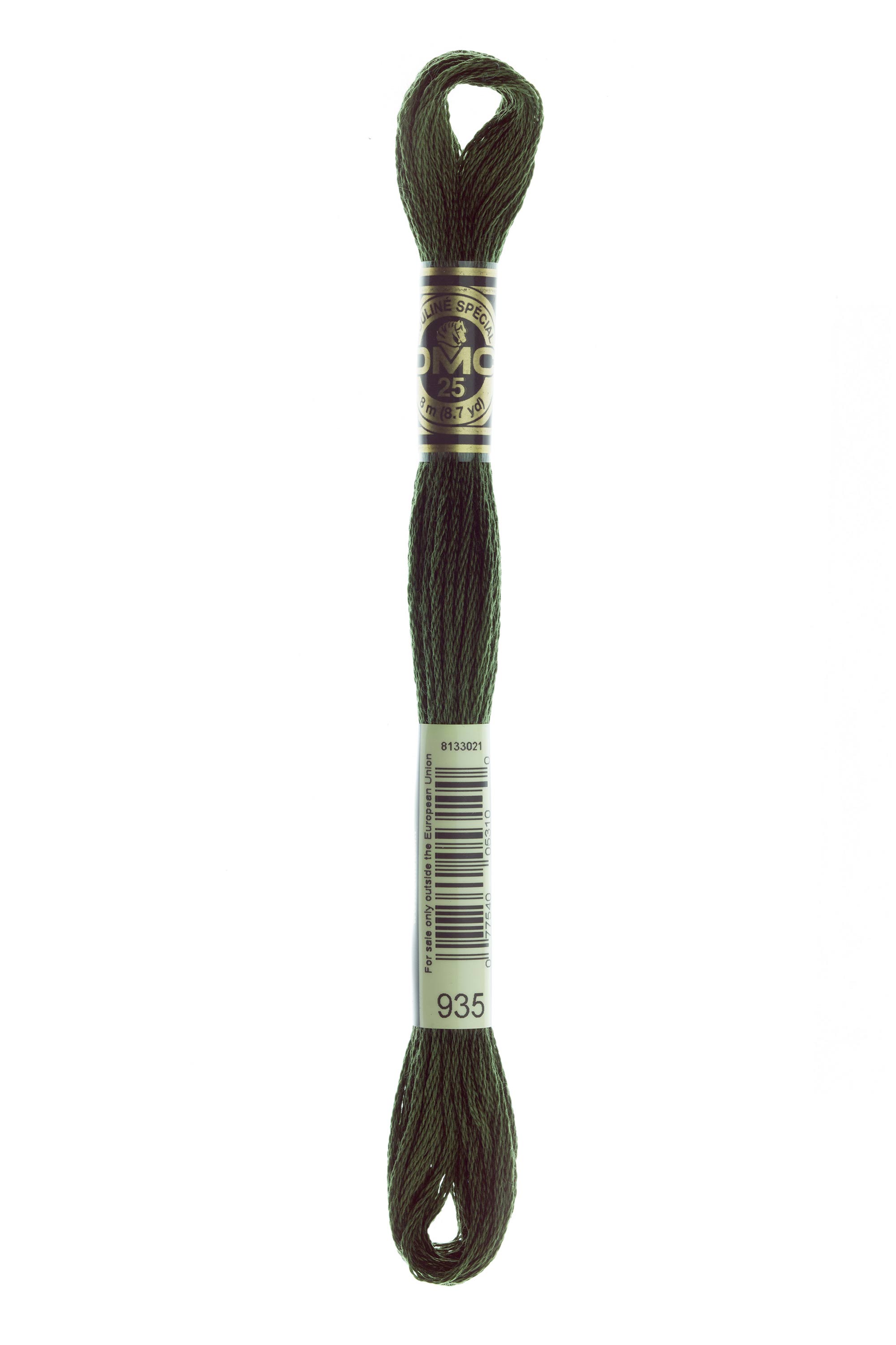 DMC 935 Six Strand Floss - Dark Avocado Green
