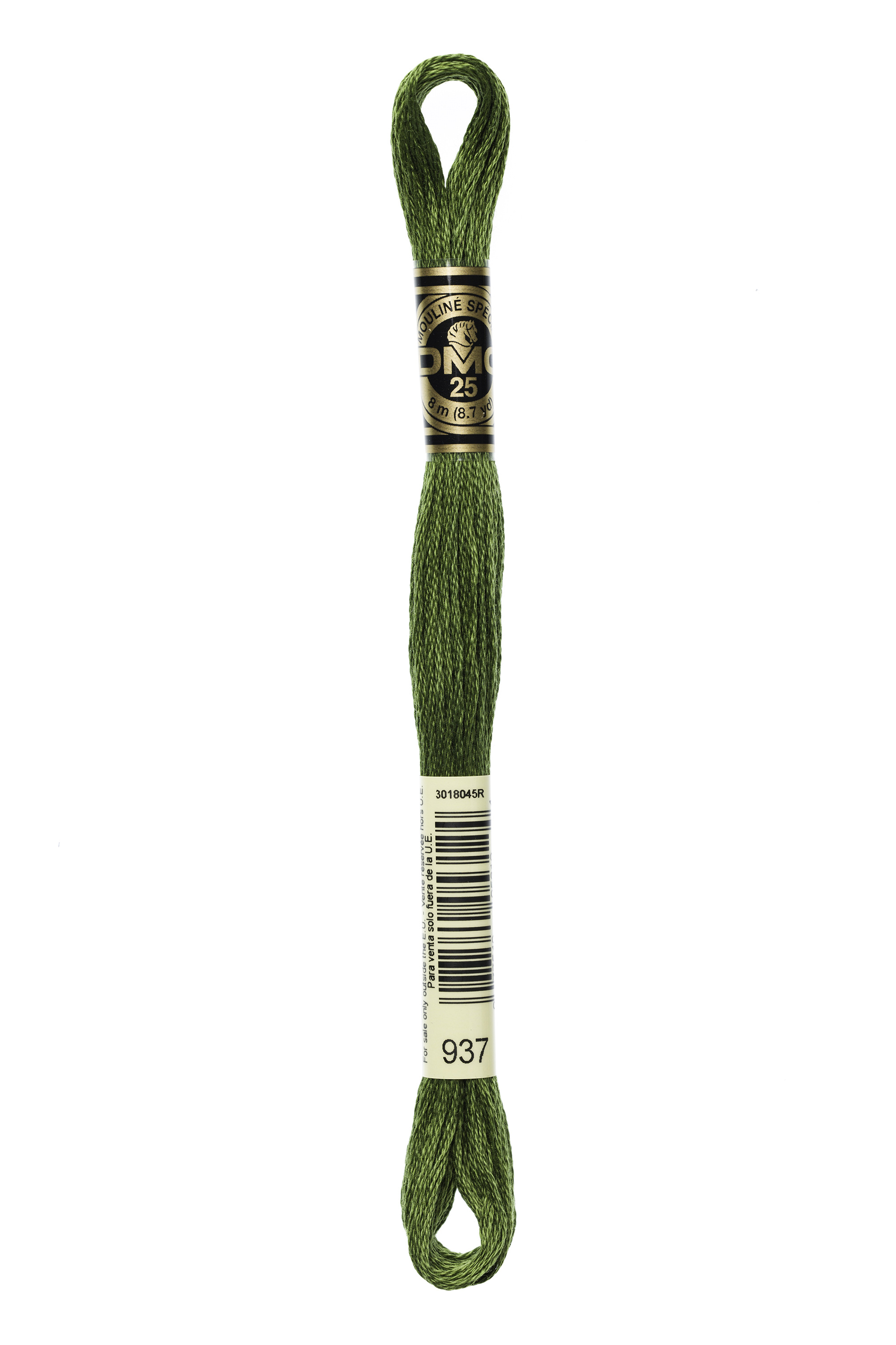 DMC 937 Six Strand Floss - Medium Avocado Green