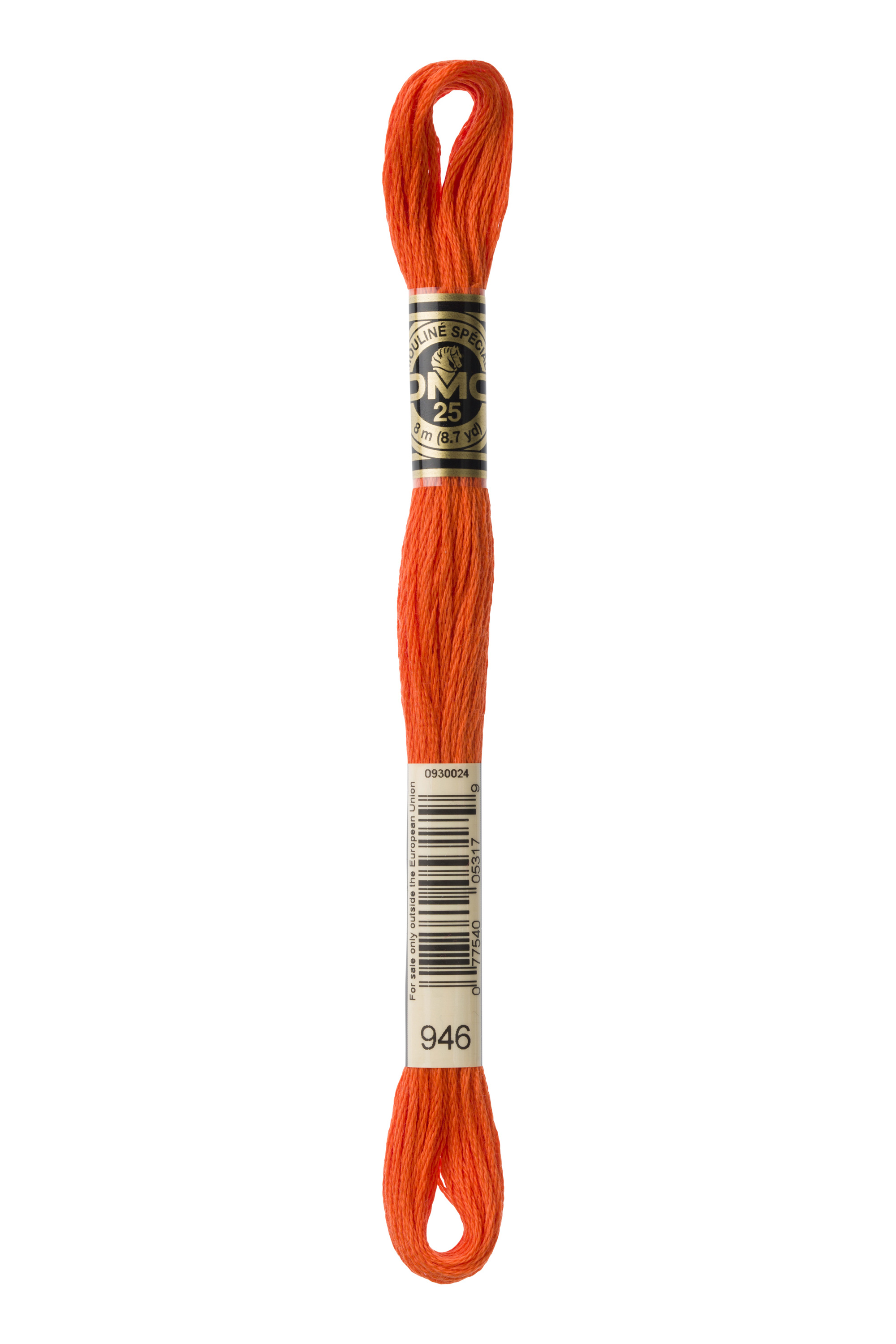 DMC 946 Six Strand Floss - Medium Burnt Orange