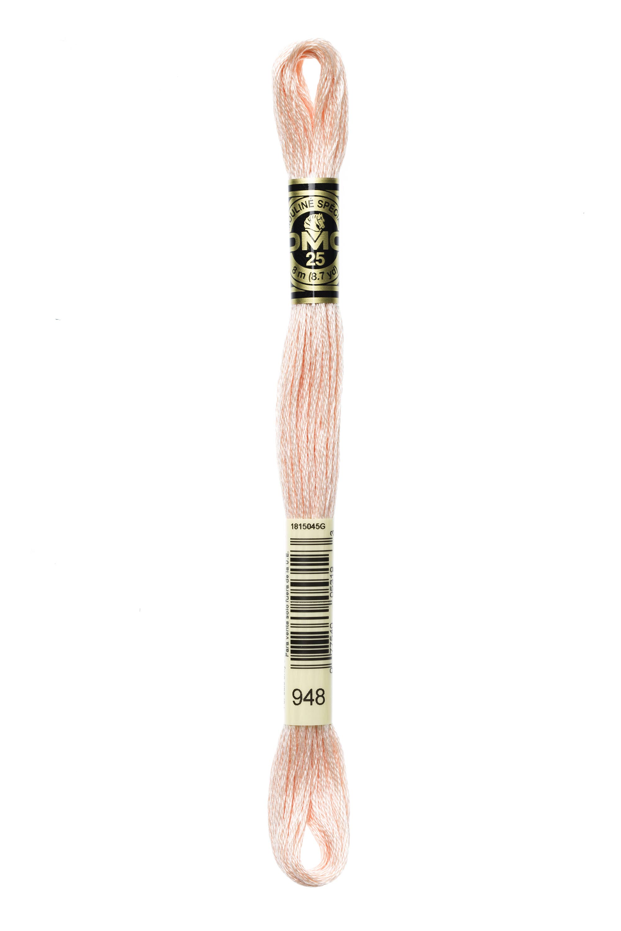 DMC 948 Six Strand Floss - Very Light Peach