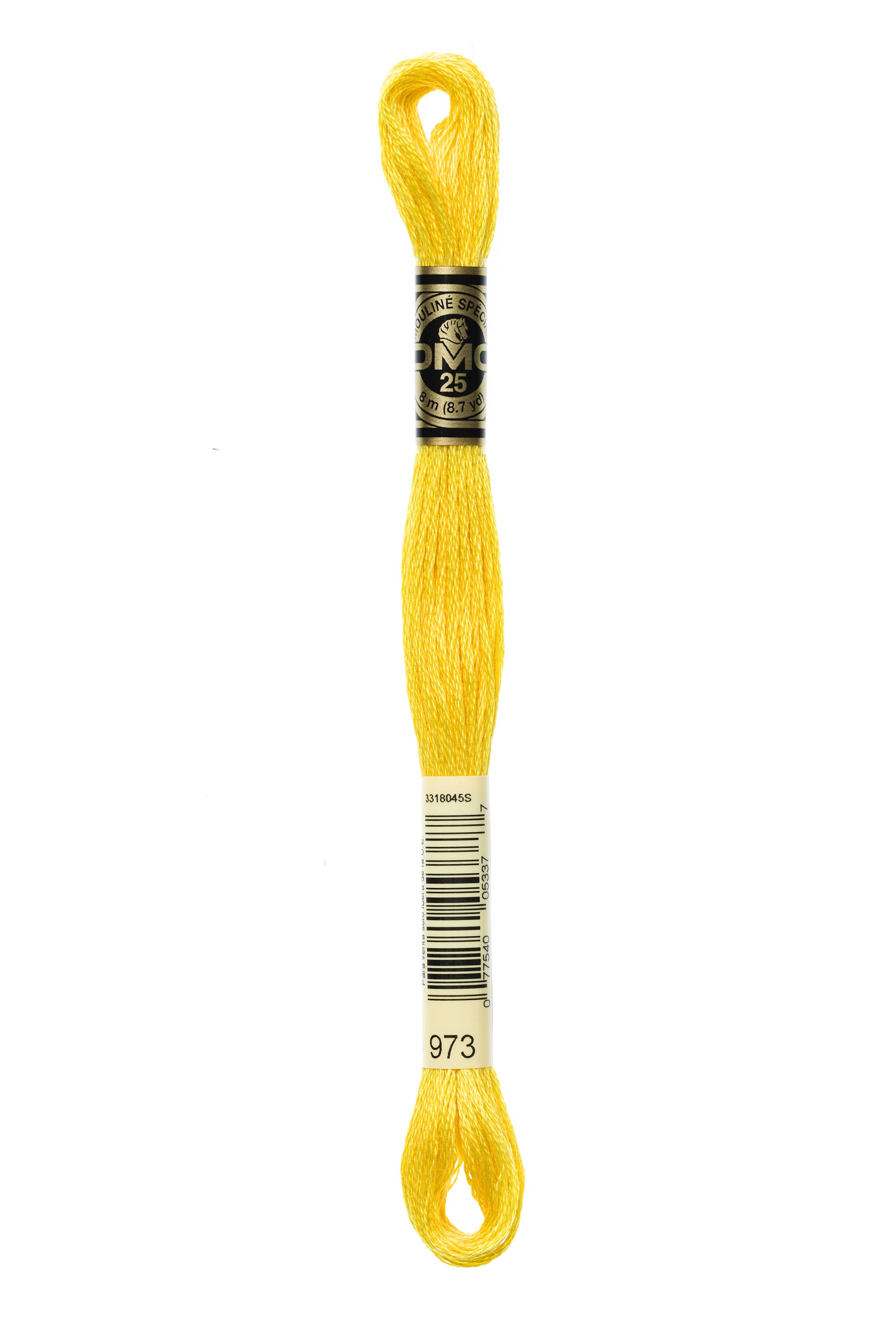 DMC 973 Six Strand Floss - Bright Canary Yellow