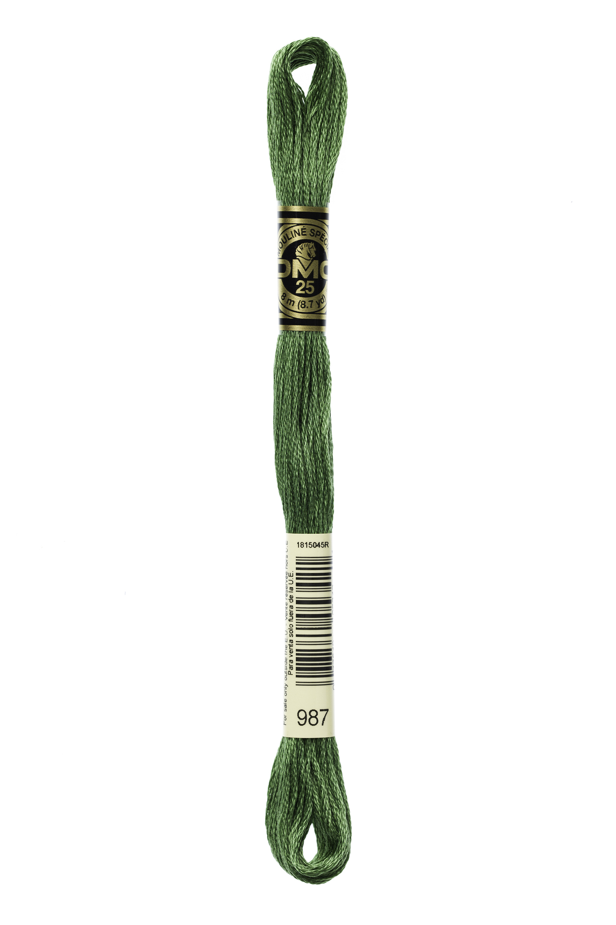 DMC 987 Six Strand Floss - Dark Forest Green