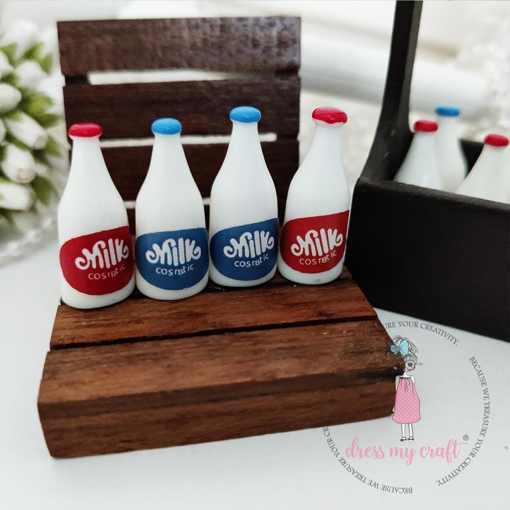 Milk Bottles Miniature - 4 pk