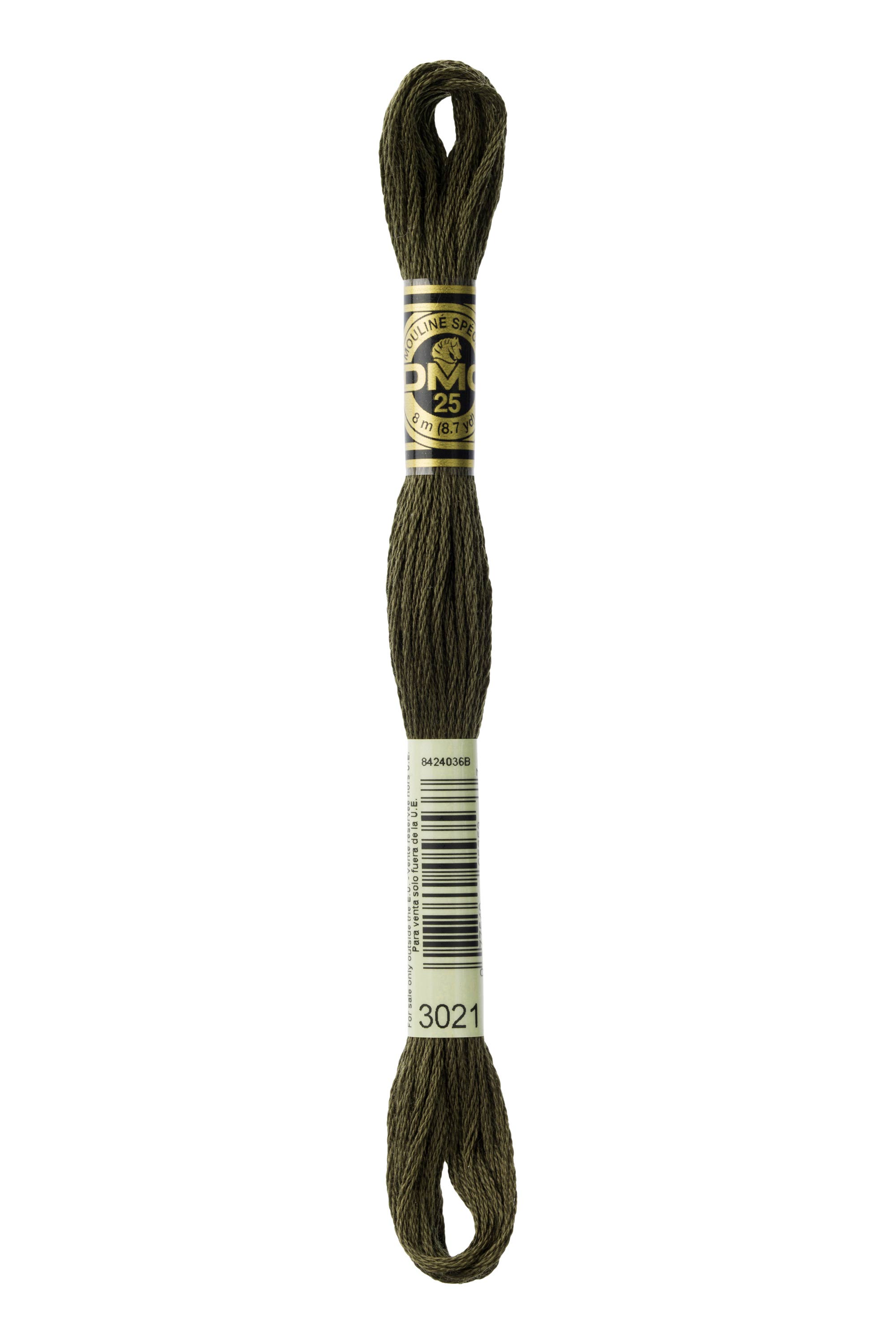 DMC 3021 Six Strand Floss - Very Dark Brown Gray