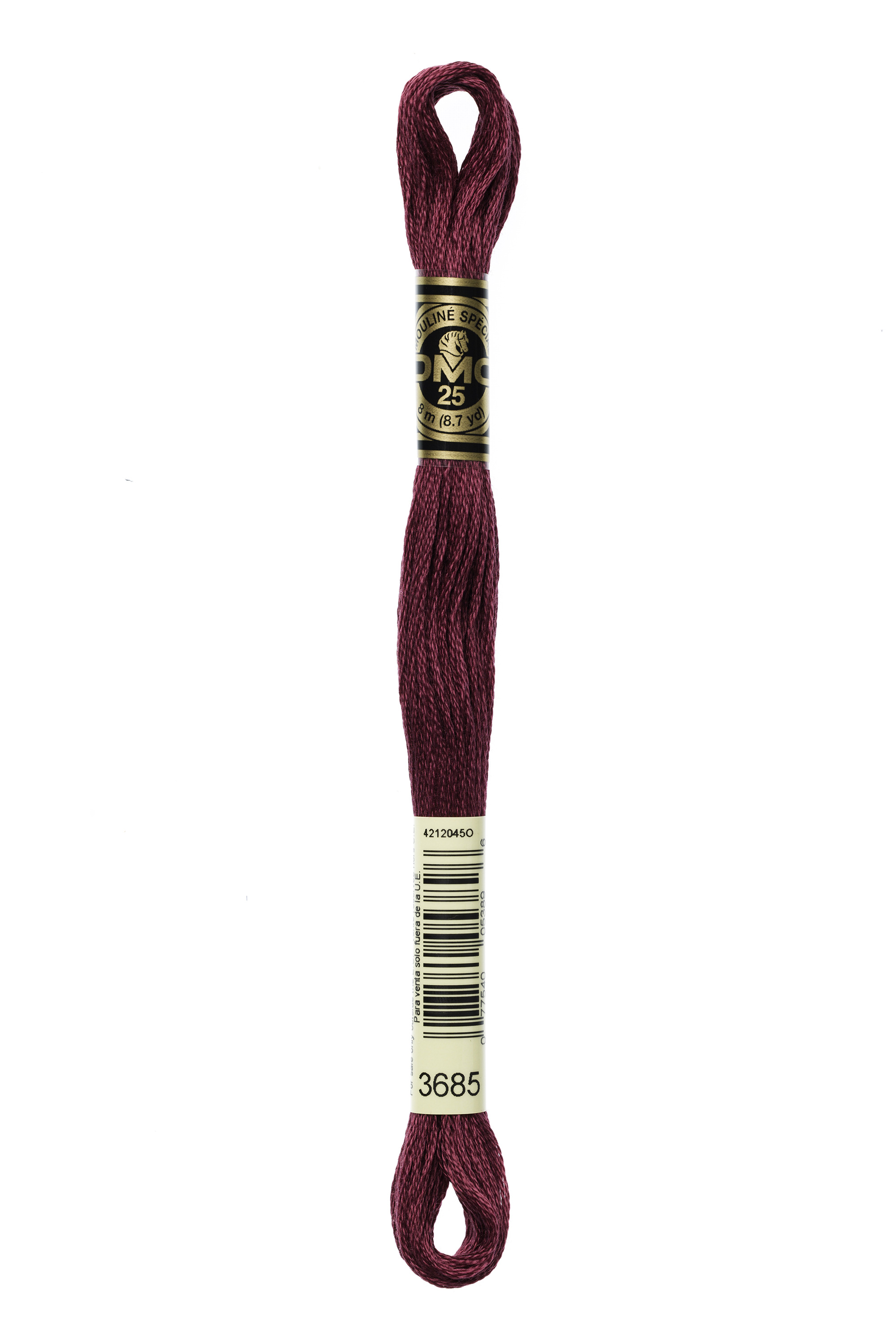 DMC 3685 Six Strand Floss - Very Dark Mauve Purple