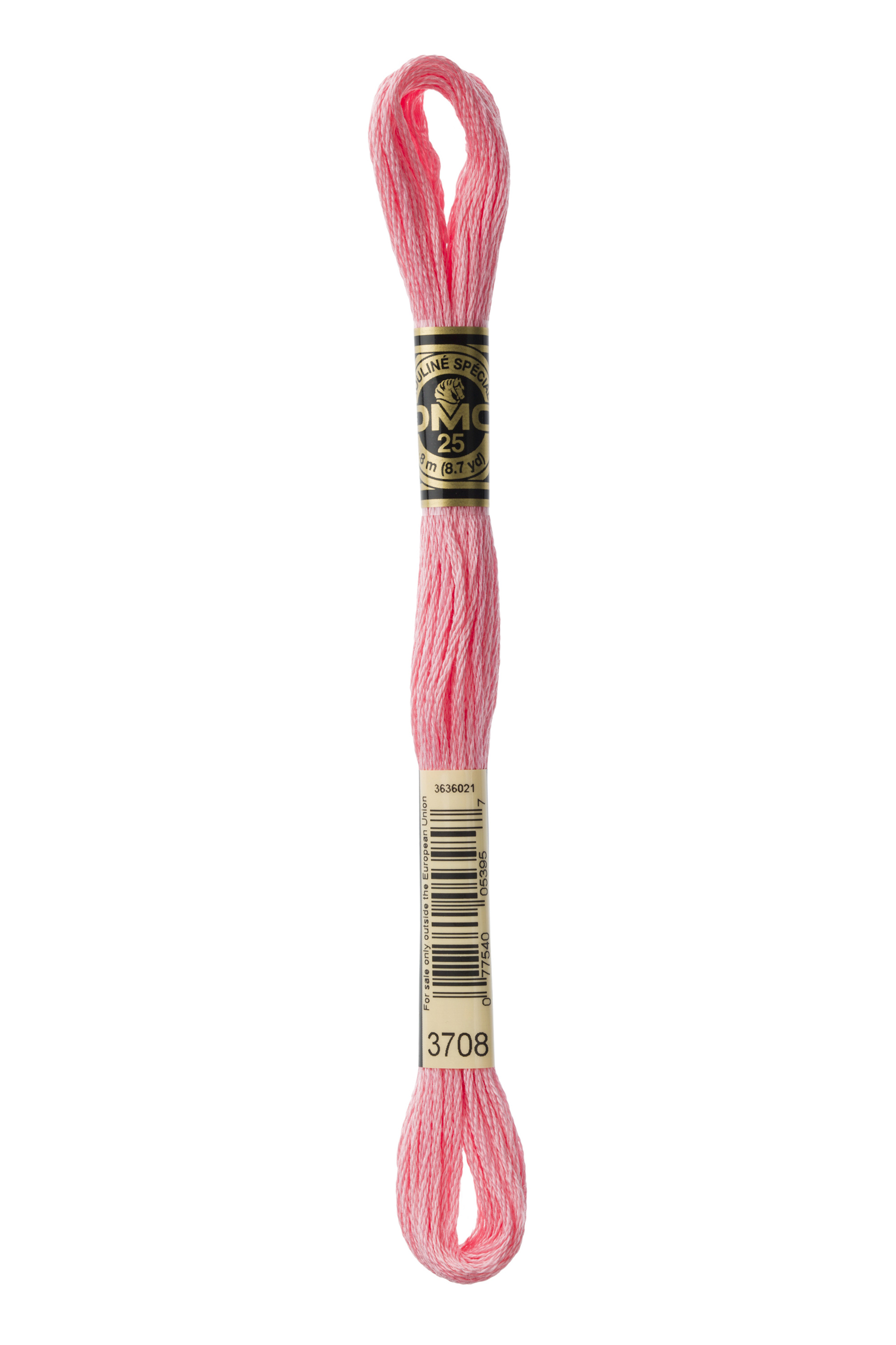 DMC 3708 Six Strand Floss - Light Melon Pink